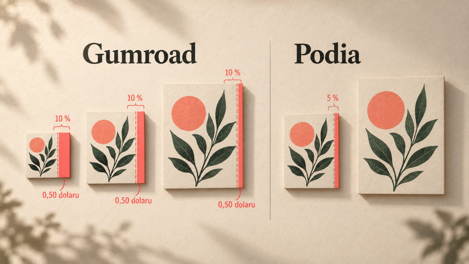 Podia, nebo Gumroad: deset procent bolí nejvíc u levných produktů