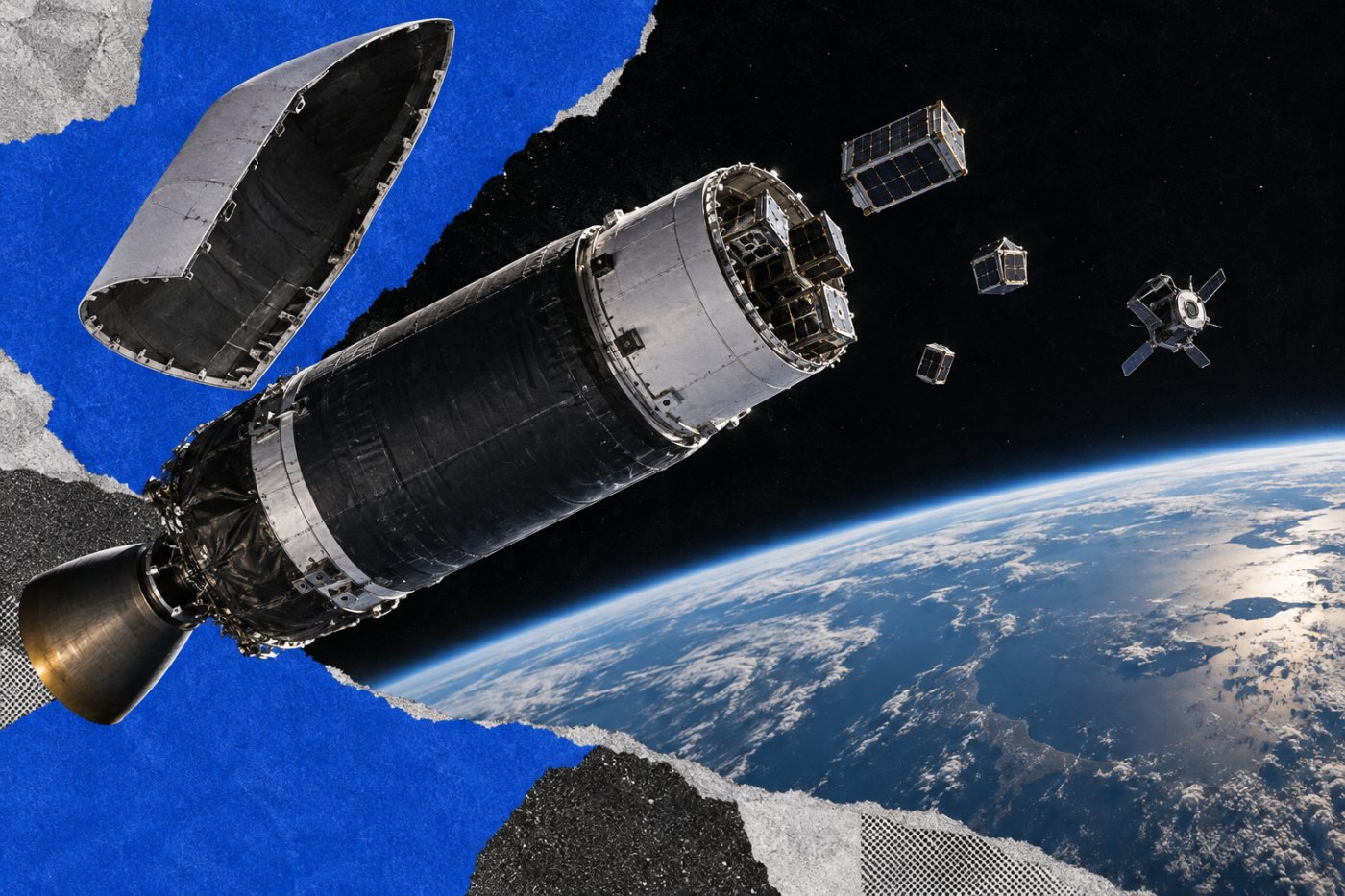 Spectrums Oberstufe setzt nach der erfolgreichen Flugsequenz kleine Nutzlasten im Orbit aus.