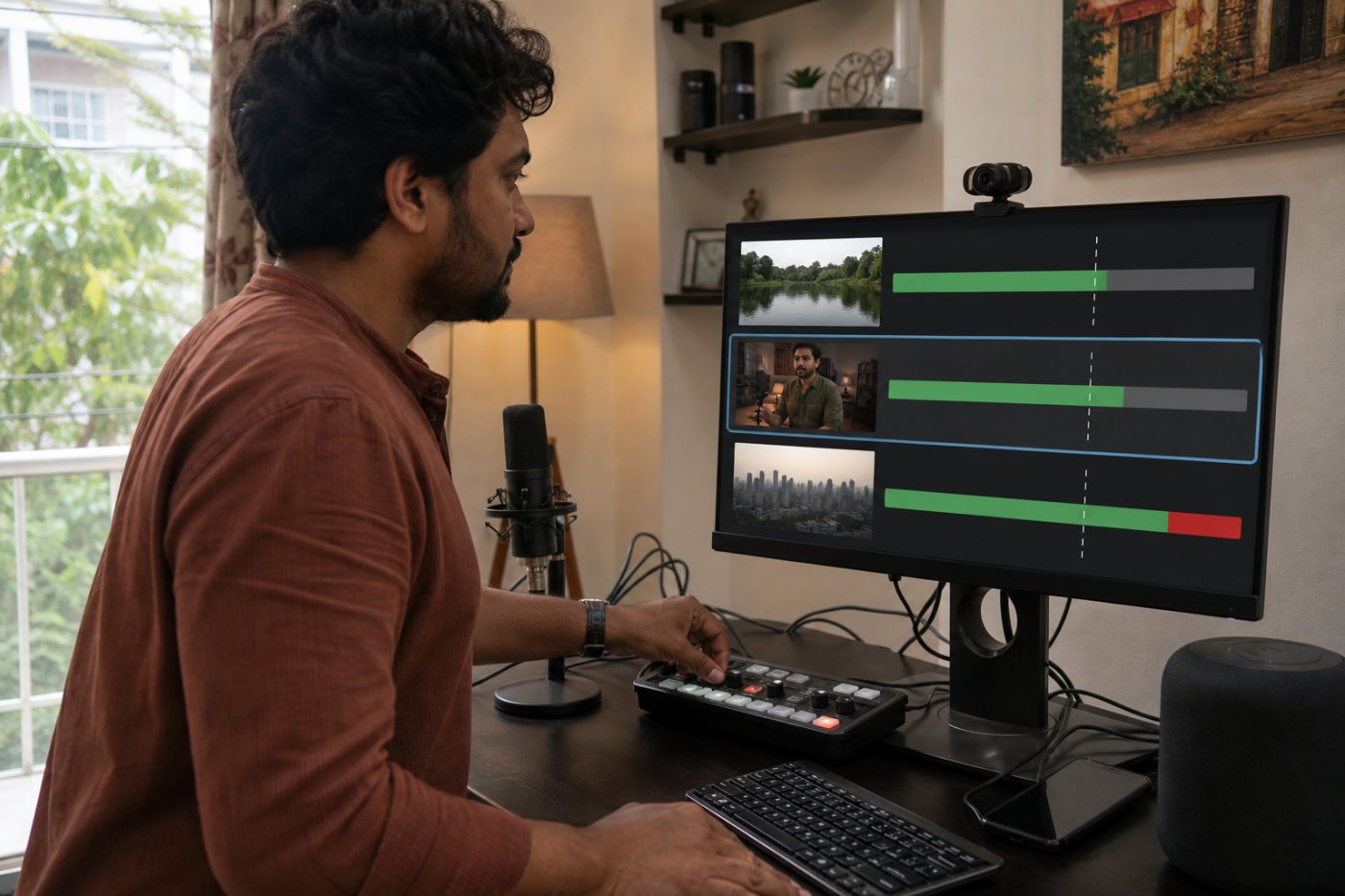 स्थिर अपलोड बजट के अनुसार 720p60, 1080p60 और 4K60 का चयन