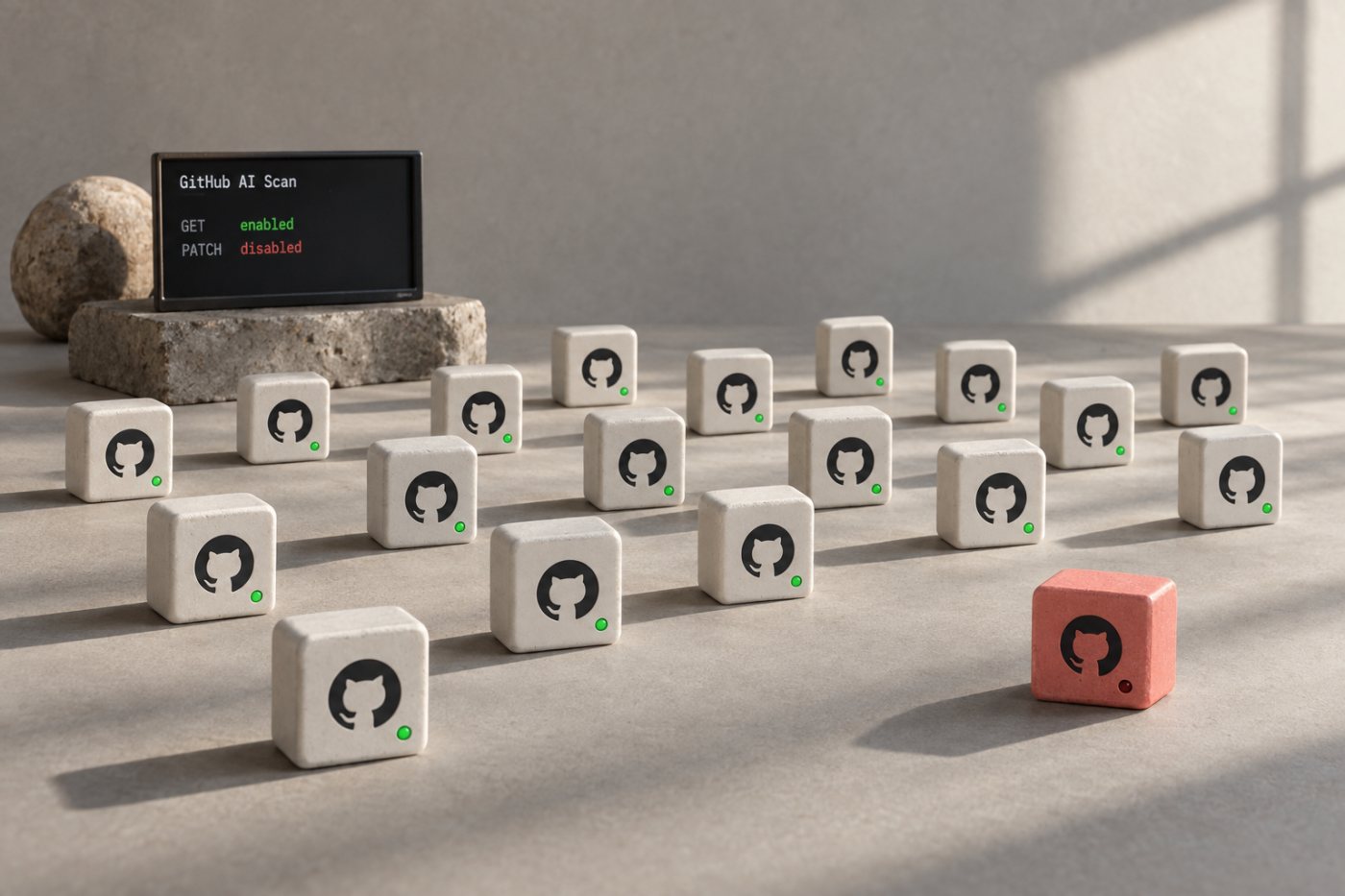GitHub AI Scan’in kurum ve depo REST uç noktalarıyla okunup güncellenmesi