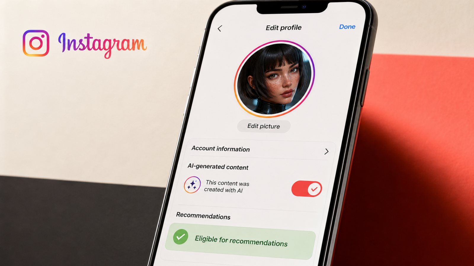 Instagram giảm đề xuất hồ sơ người ảo nếu creator giấu nhãn AI