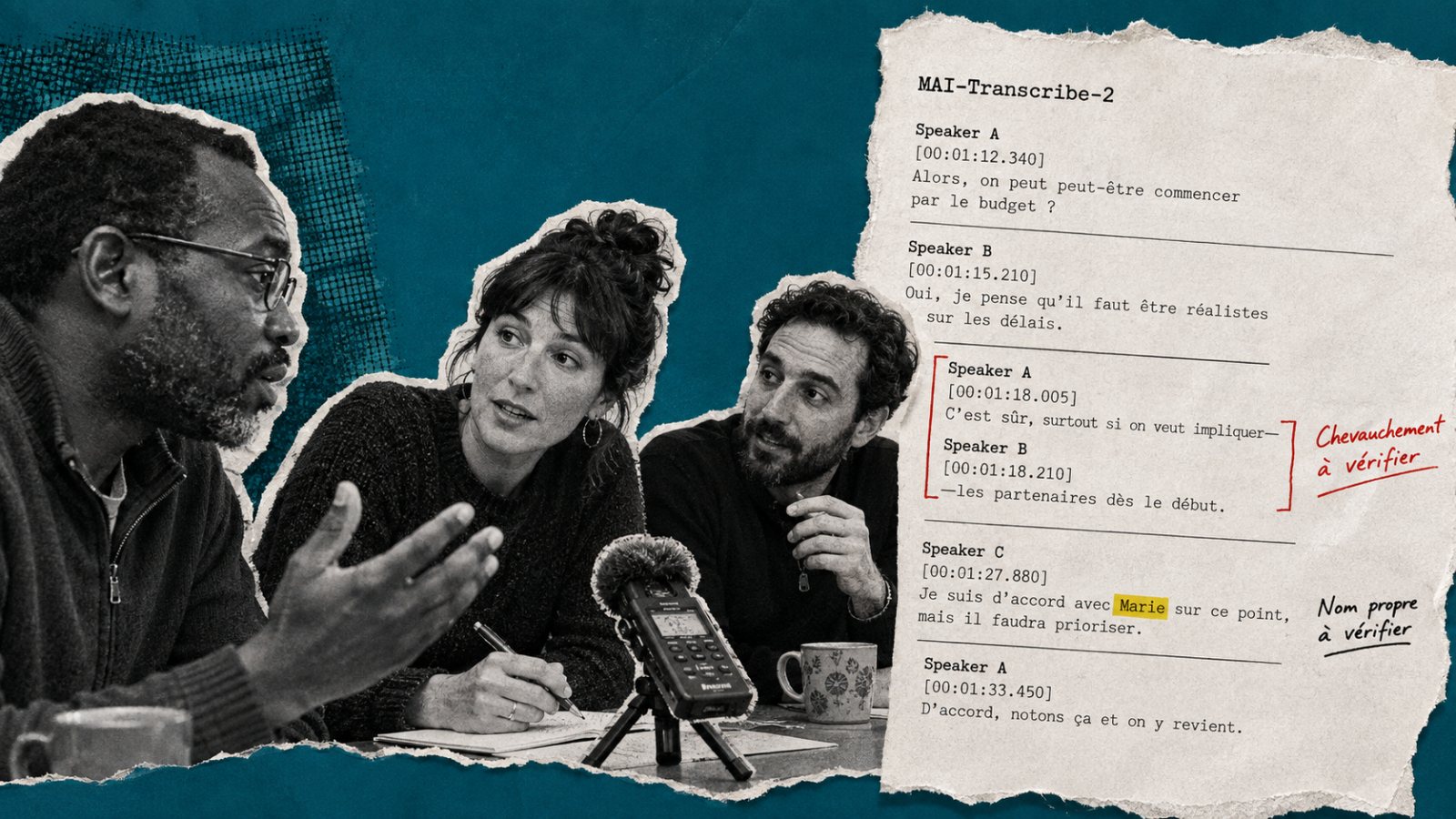 MAI‑Transcribe‑2 coûte 0,10 $ l’heure, mais le français reste à éprouver