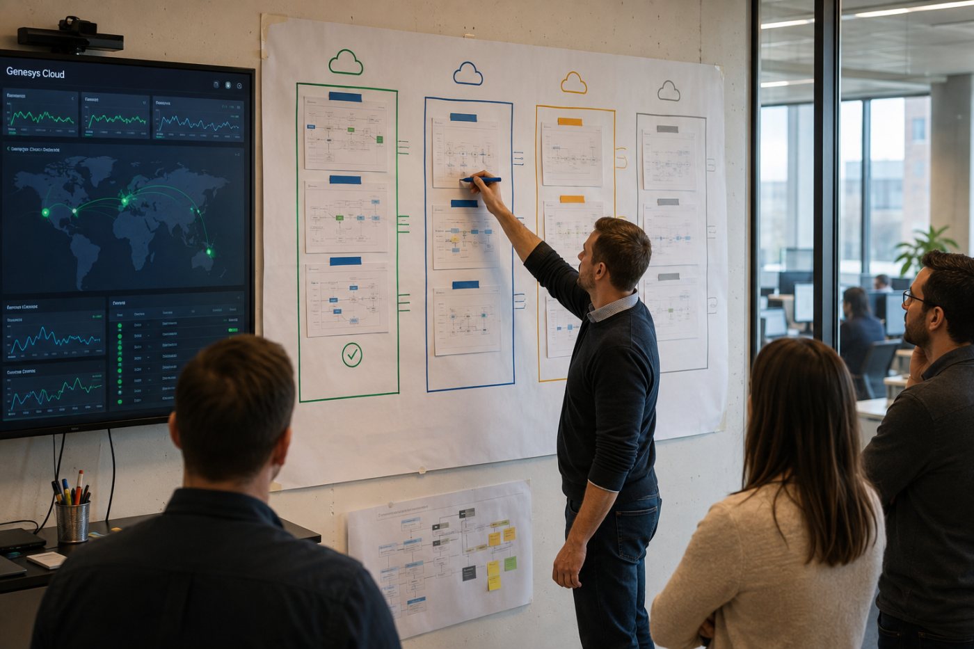 Calendario escalonado de Genesys Cloud para ElevenLabs, la interoperabilidad A2A y Adobe.