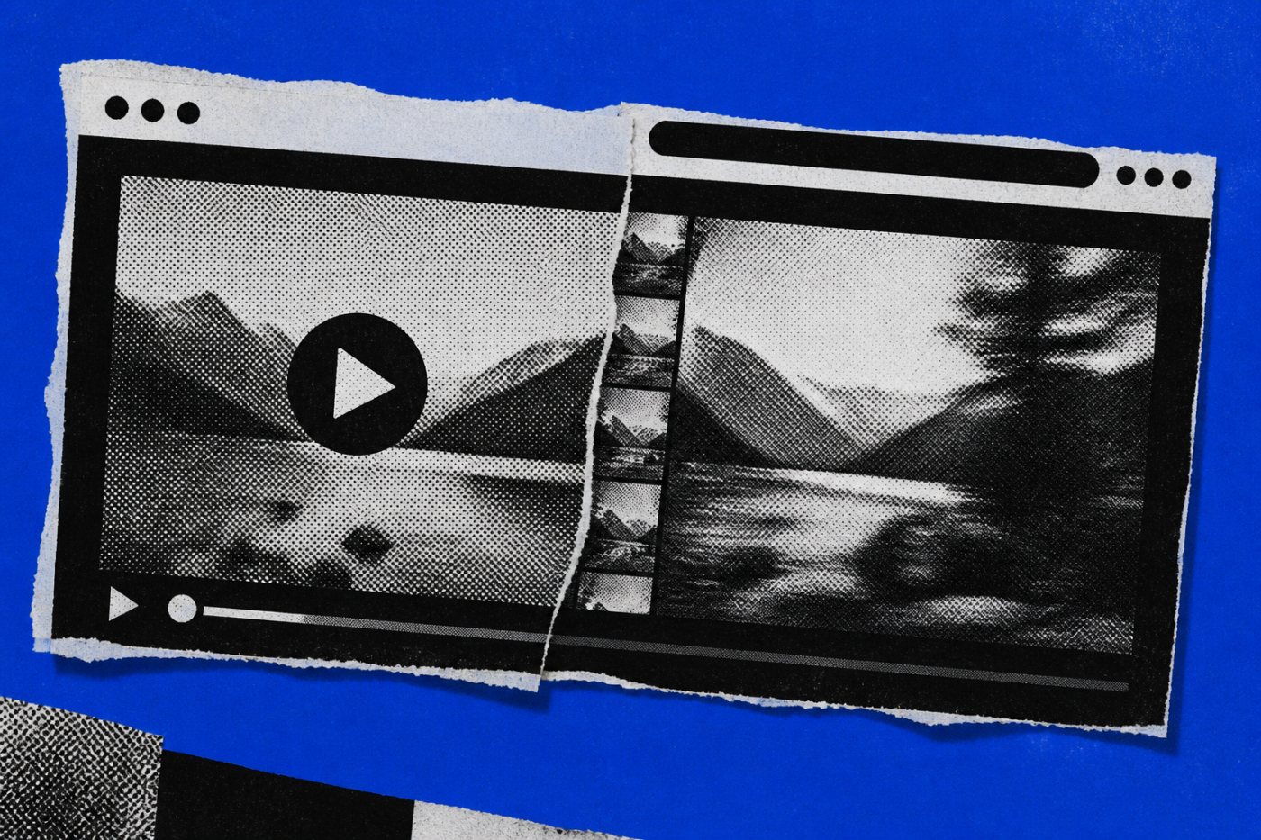 Видео YouTube переходит от неподвижной обложки к первому кадру, после которого учитывается публичный просмотр.