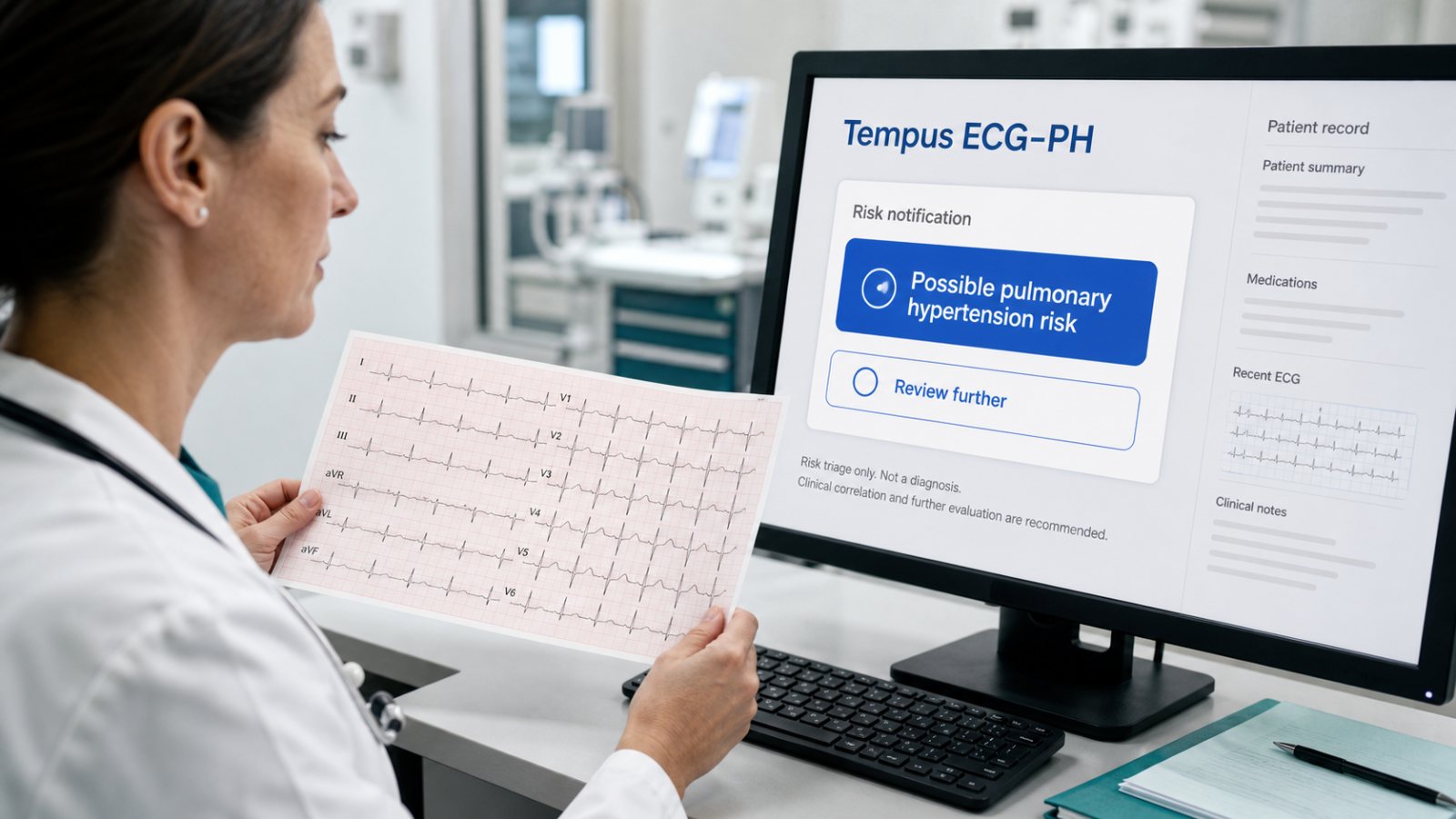 FDA izinkan AI membaca tanda hipertensi paru dari rekaman ECG biasa