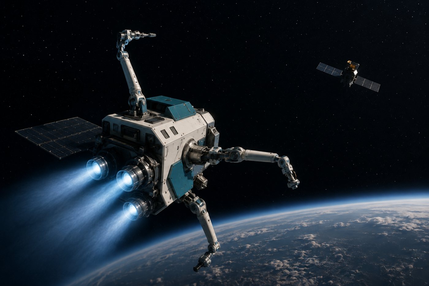 LINK کے تین thrusters اور robotic arms کی مداری آزمائش، Swift capture کی حد سے باہر