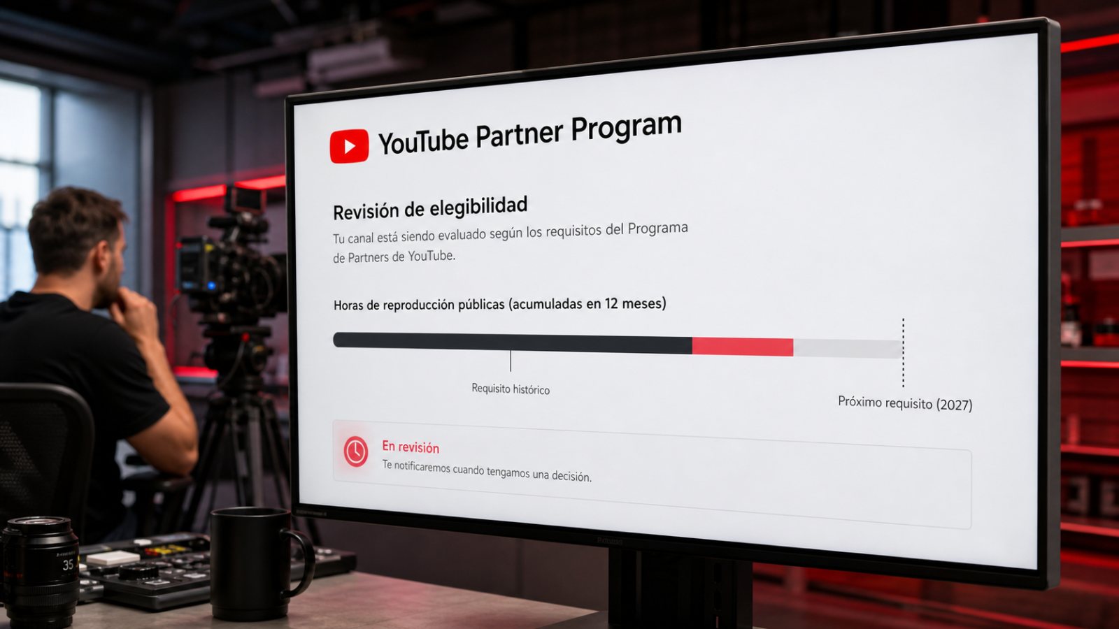YouTube duplica el listón: 8.000 horas para monetizar desde 2027