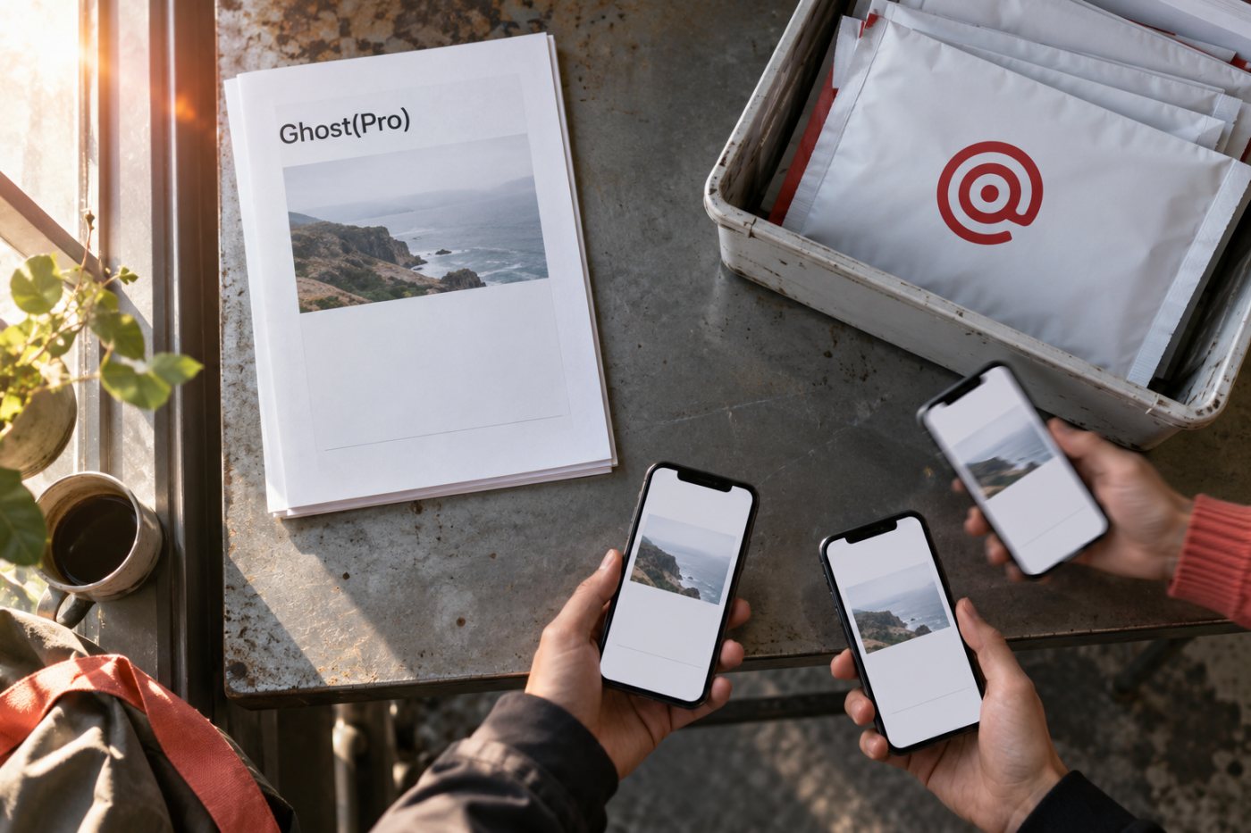Samodzielnie instalowany Ghost wymaga osobnej konfiguracji i obsługi masowej wysyłki newslettera przez Mailgun.