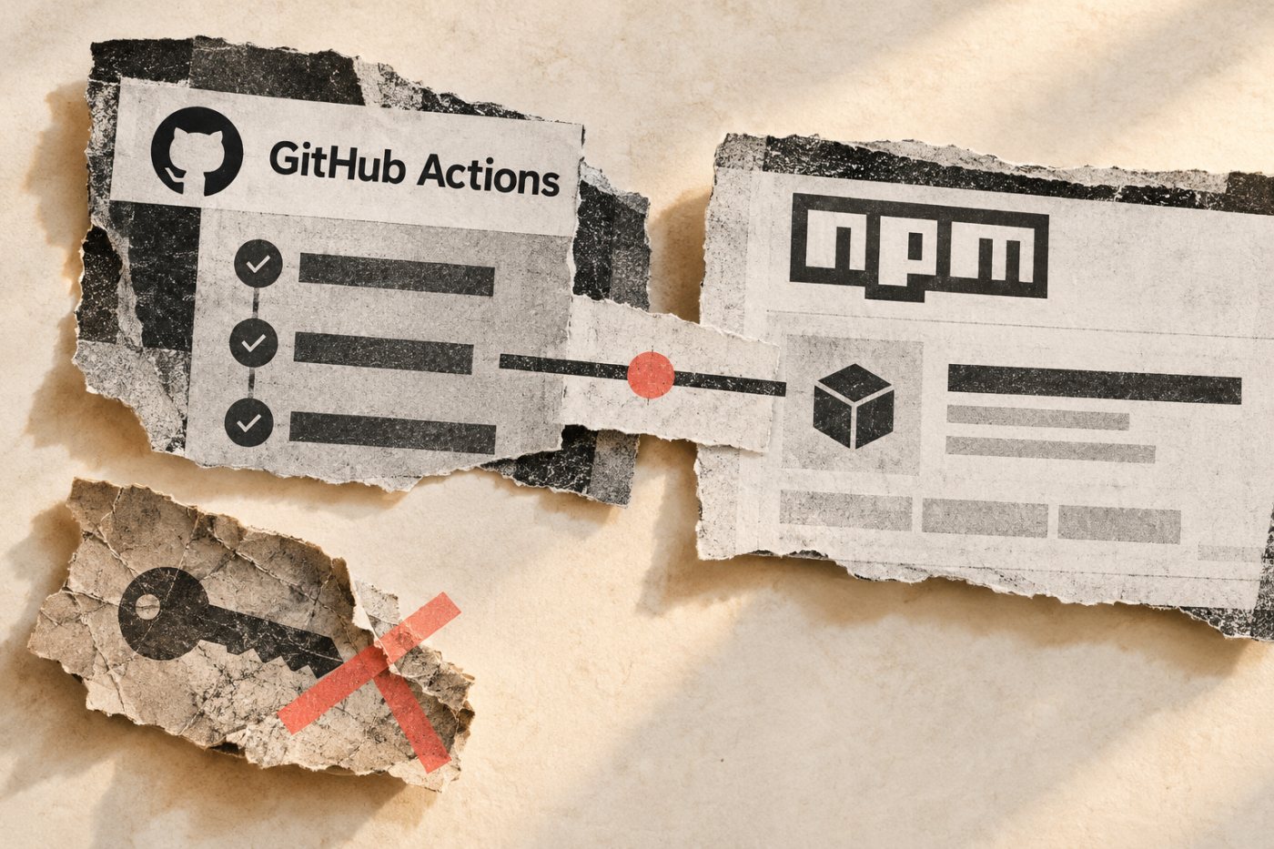 npmパッケージで従来のトークン公開を禁止し、GitHub ActionsからのOIDC公開を続ける状態