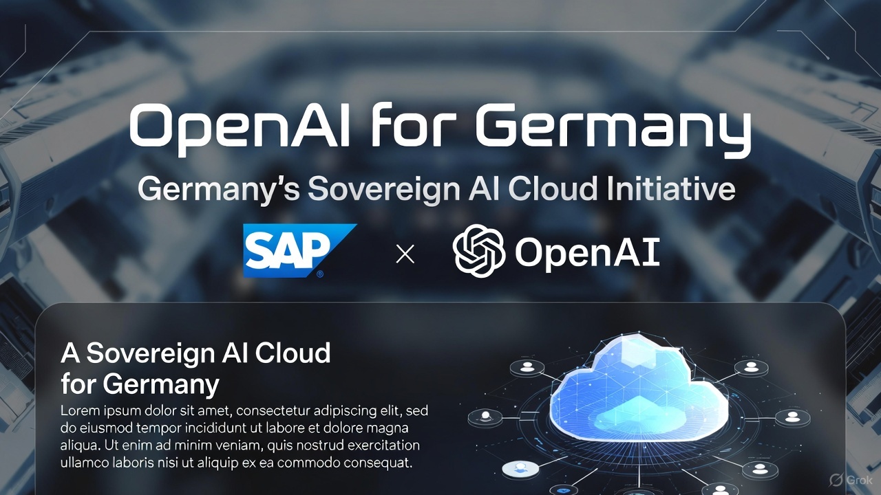 Germany’s Sovereign AI Leap: SAP and OpenAI Launch "OpenAI for Germany" to Power Public Sector Innovation