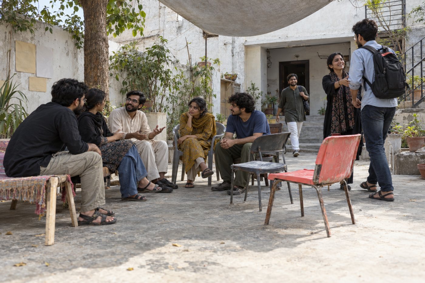 Discord کے مستقل صوتی کمرے میں برادری کے ارکان ضرورت کے وقت گفتگو میں شامل ہوتے ہیں۔