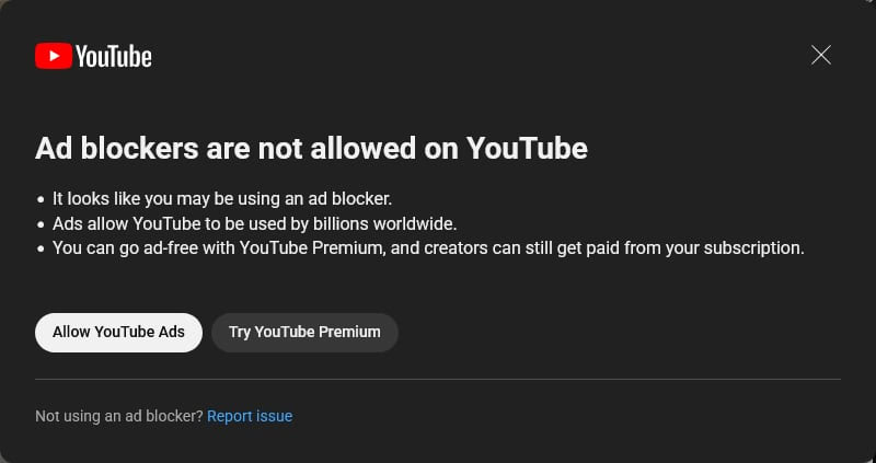 YouTube Escalates Battle Against Ad Blockers