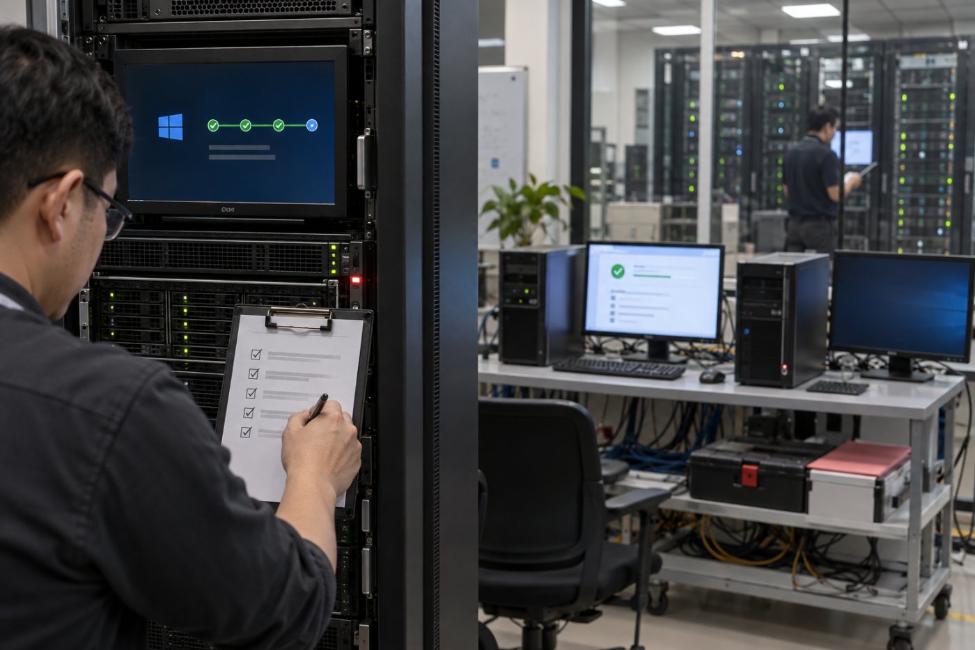 Bản vá Microsoft được thử nghiệm, khởi động lại và kiểm tra dịch vụ trước khi triển khai diện rộng.