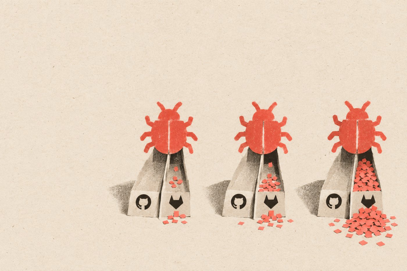 Kostoja e llogaritur për GitHub Actions dhe GitLab CI në tre vëllime mujore hipotetike të testit Redmine.