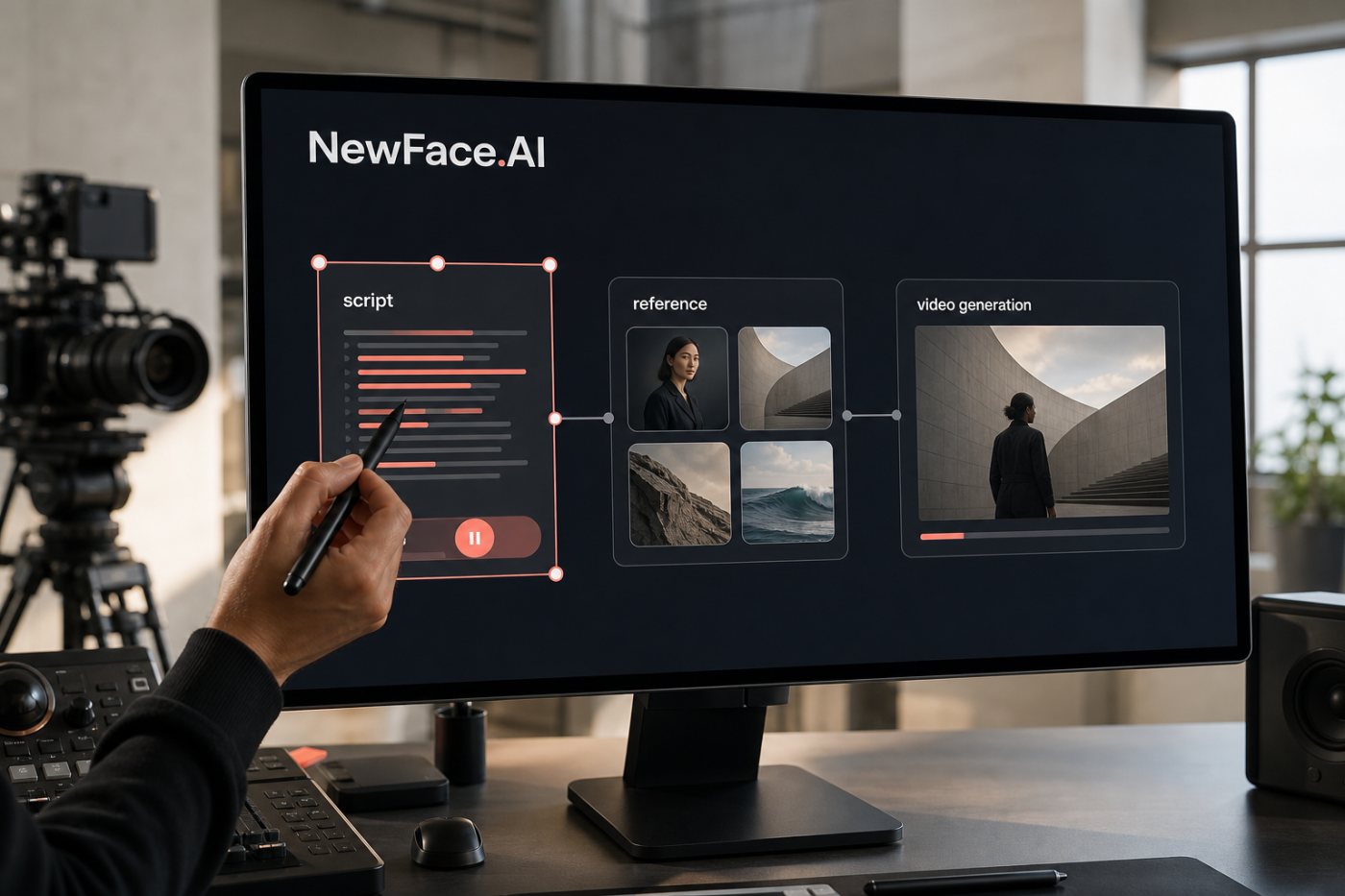 NewFace.AI Canvas پر Agent کے بنائے nodes میں انسانی ترمیم اور منظوری