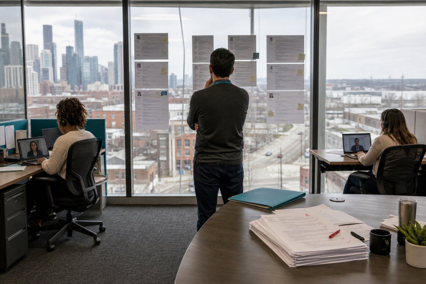 Pre-pandemic labor-market teleworkability creates outside pressure for a remote-capable firm to offer more remote jobs.