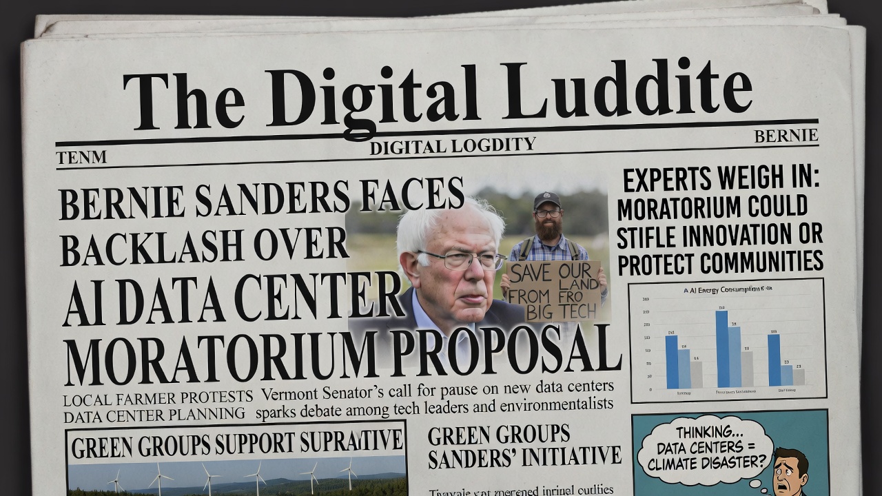 The Digital Luddite? Bernie Sanders Faces Backlash Over AI Data Center Moratorium