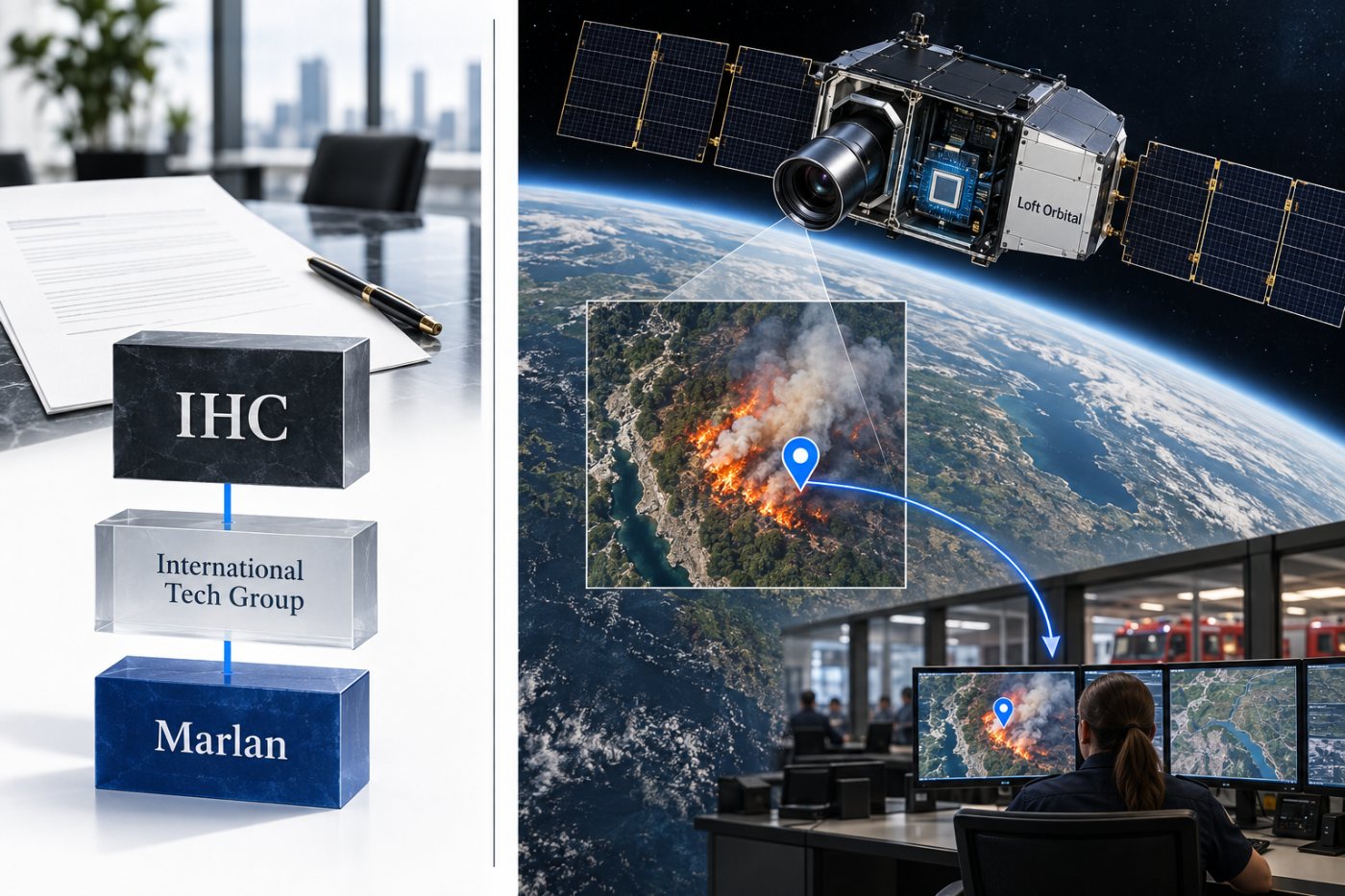 Satélite Altair-Next Gen processa um foco de incêndio em órbita e envia um alerta com a localização