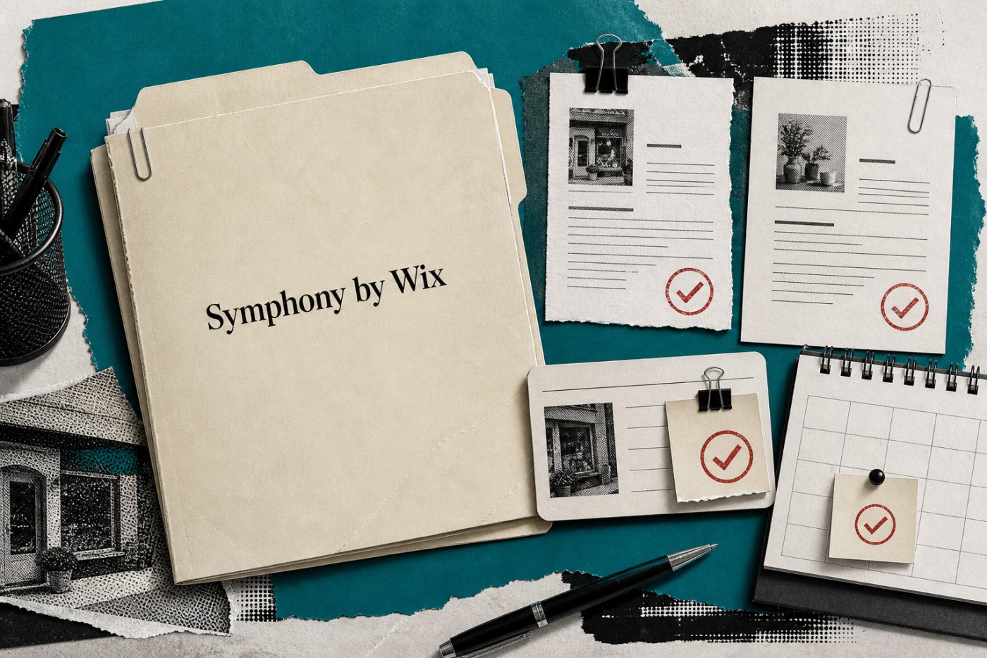 Symphony by Wix обрабатывает обращение клиента, готовит продолжение переписки и обновляет календарь.