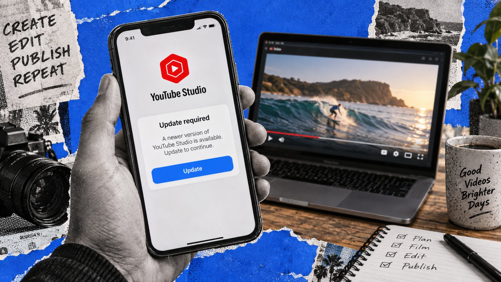 YouTube Studio corta versiones antiguas: revisa la app antes de publicar