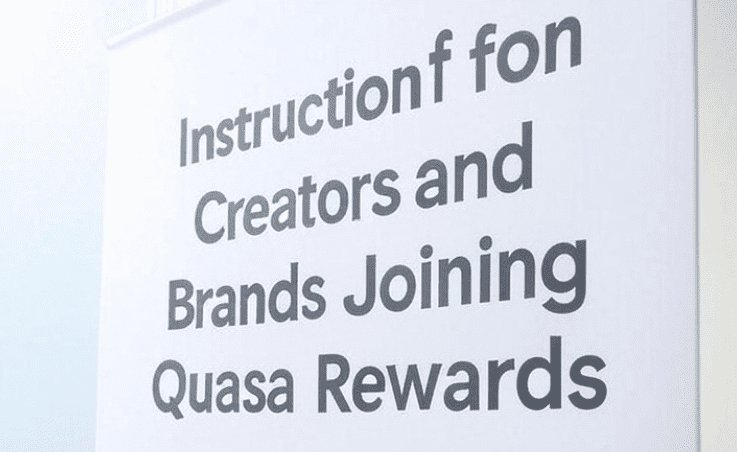 Instruction for Creators and Brands Joining Quasa Rewards