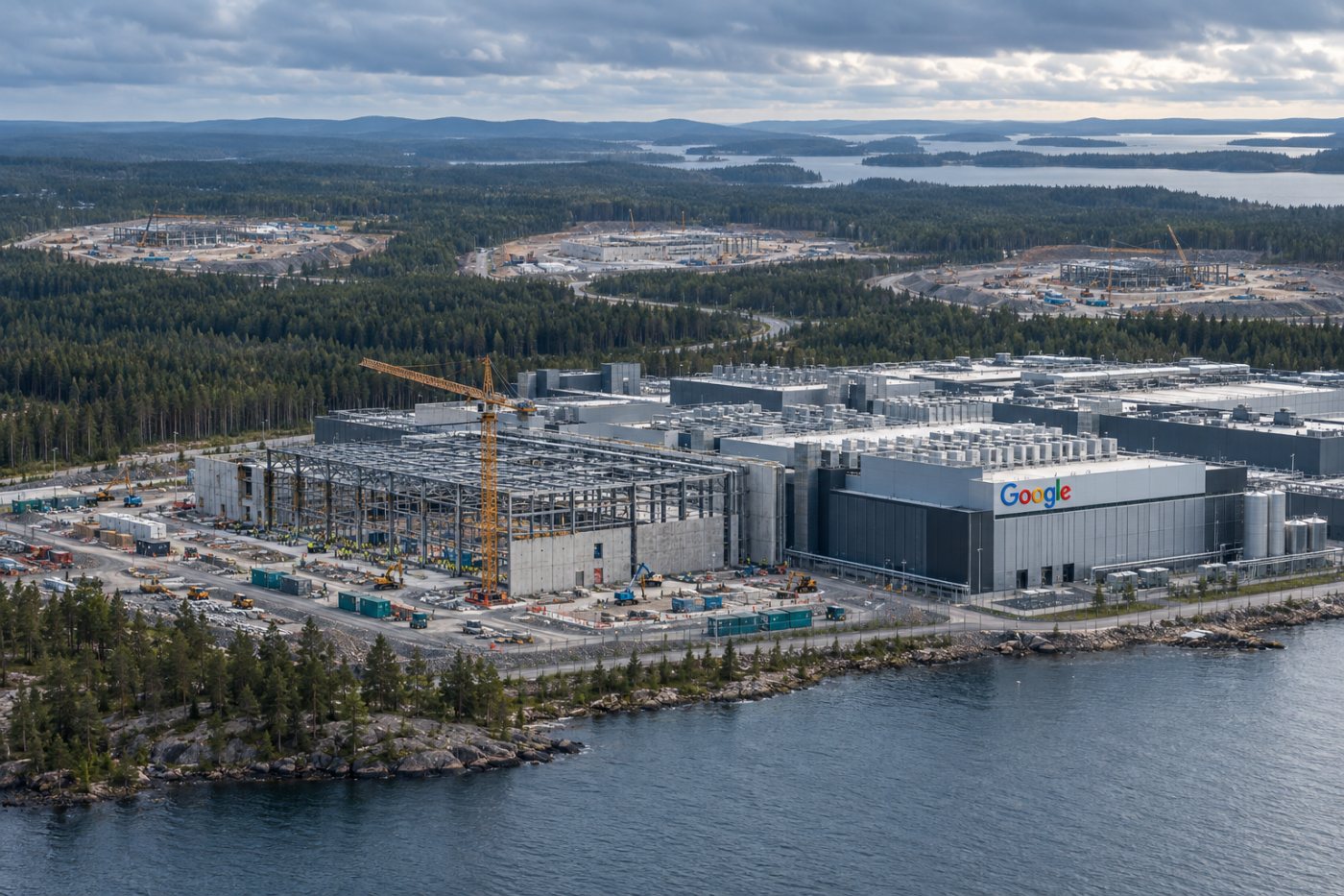 Nuevos centros de datos de Google previstos en Kajaani, Muhos y Vaala y ampliación del complejo de Hamina