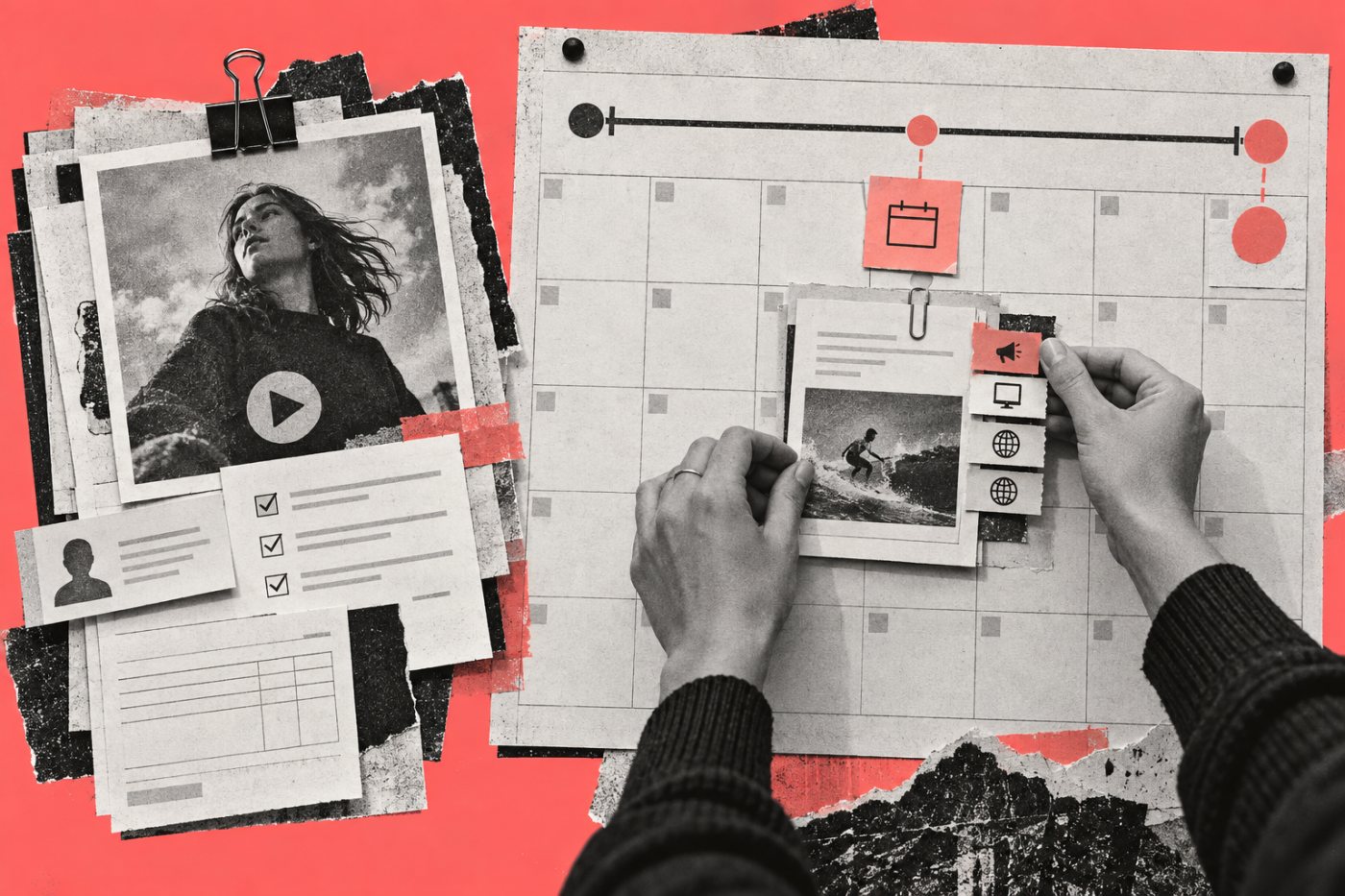 Ein Fristenkalender überwacht Laufzeit, Nutzungsumfang und Verlängerung eines Creator-Buyouts.