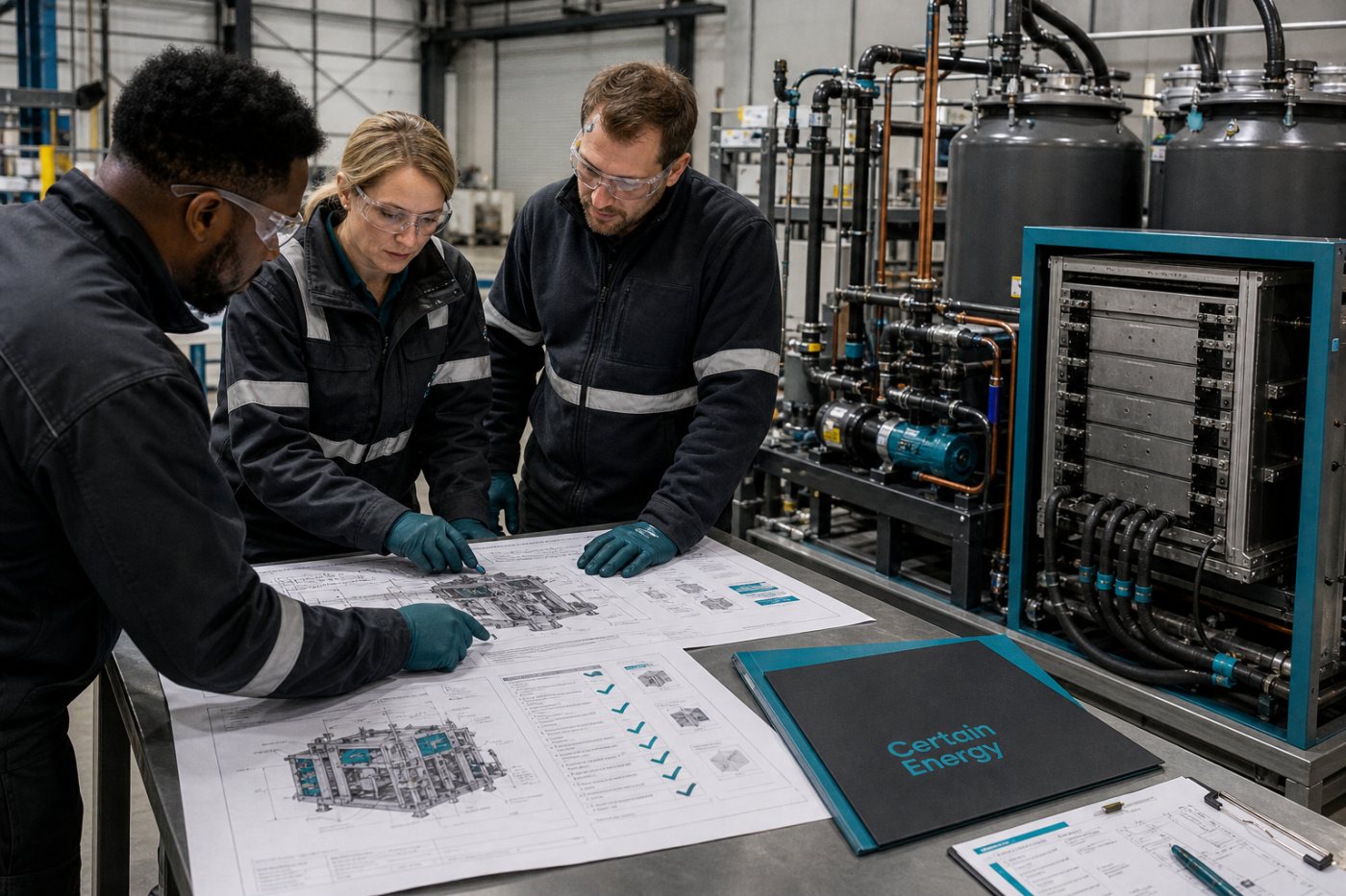Die Finanzierung von Certain Energy unterstützt die Skalierung einer Mangan-Flow-Batterie und den Aufbau produktionsfähiger Prozesse.