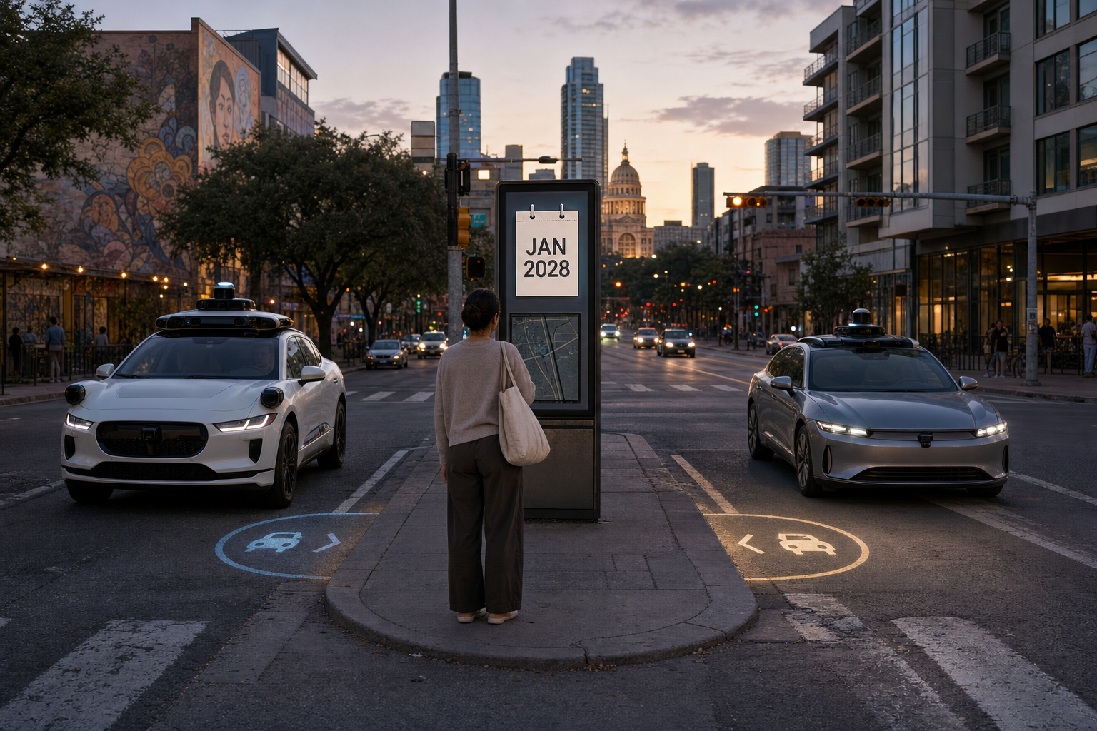 Waymo robotaxi rides in Austin and Atlanta are currently matched and unlocked through the Uber app within limited service areas.