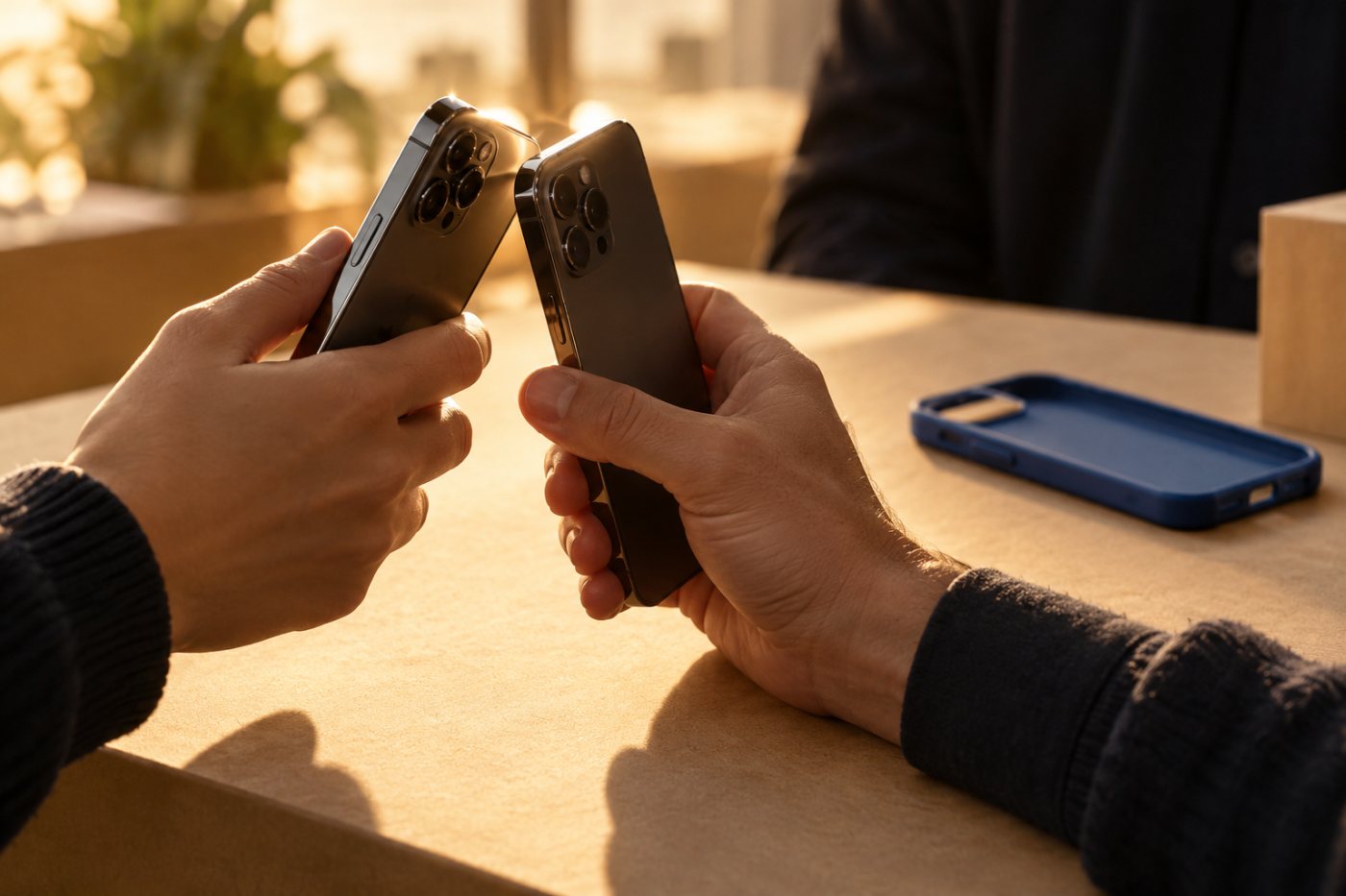 Прамы перанос Signal магчымы, калі абедзве прылады адной платформы даступныя адначасова.
