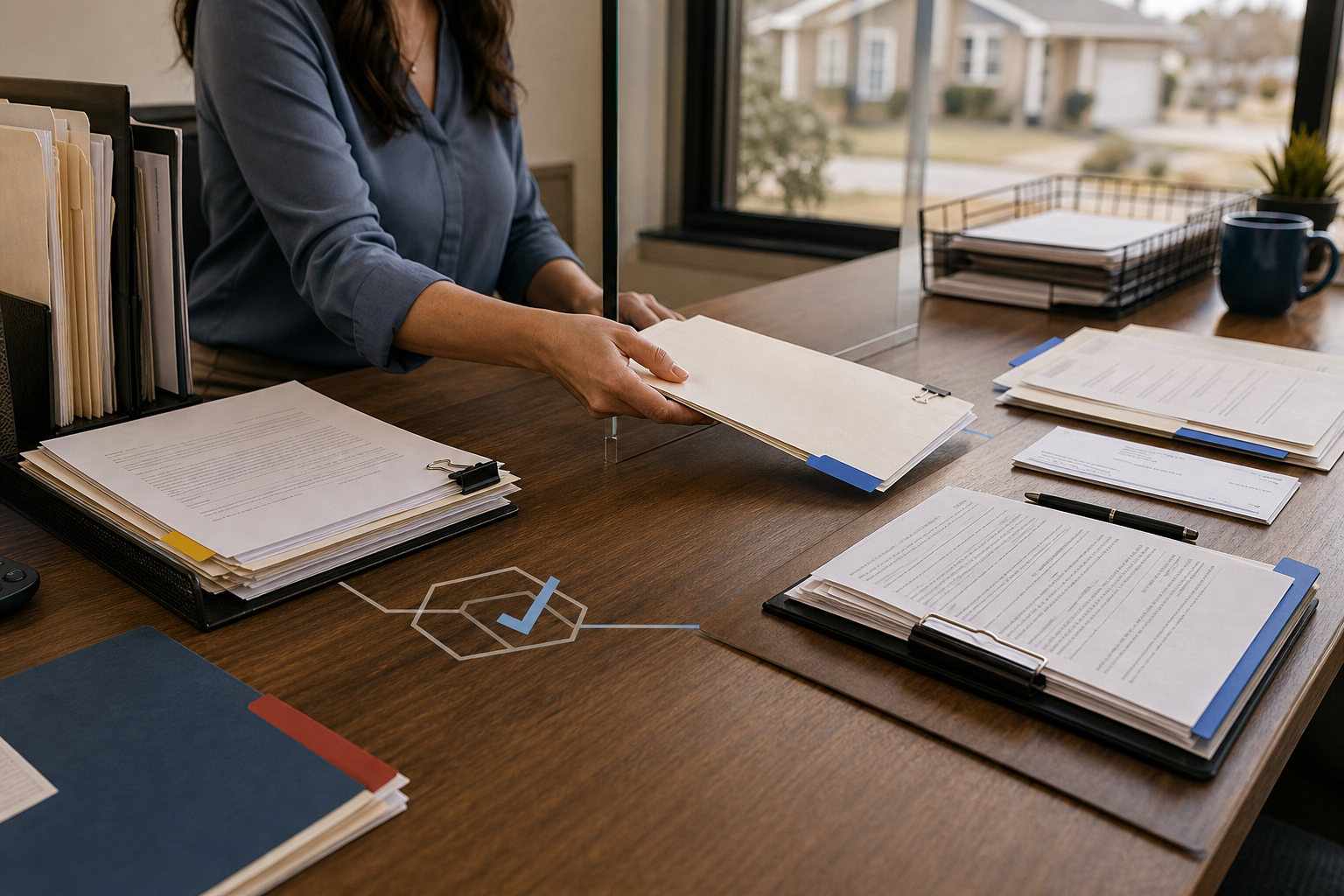 Escrow documents prepared after an eligible title decision
