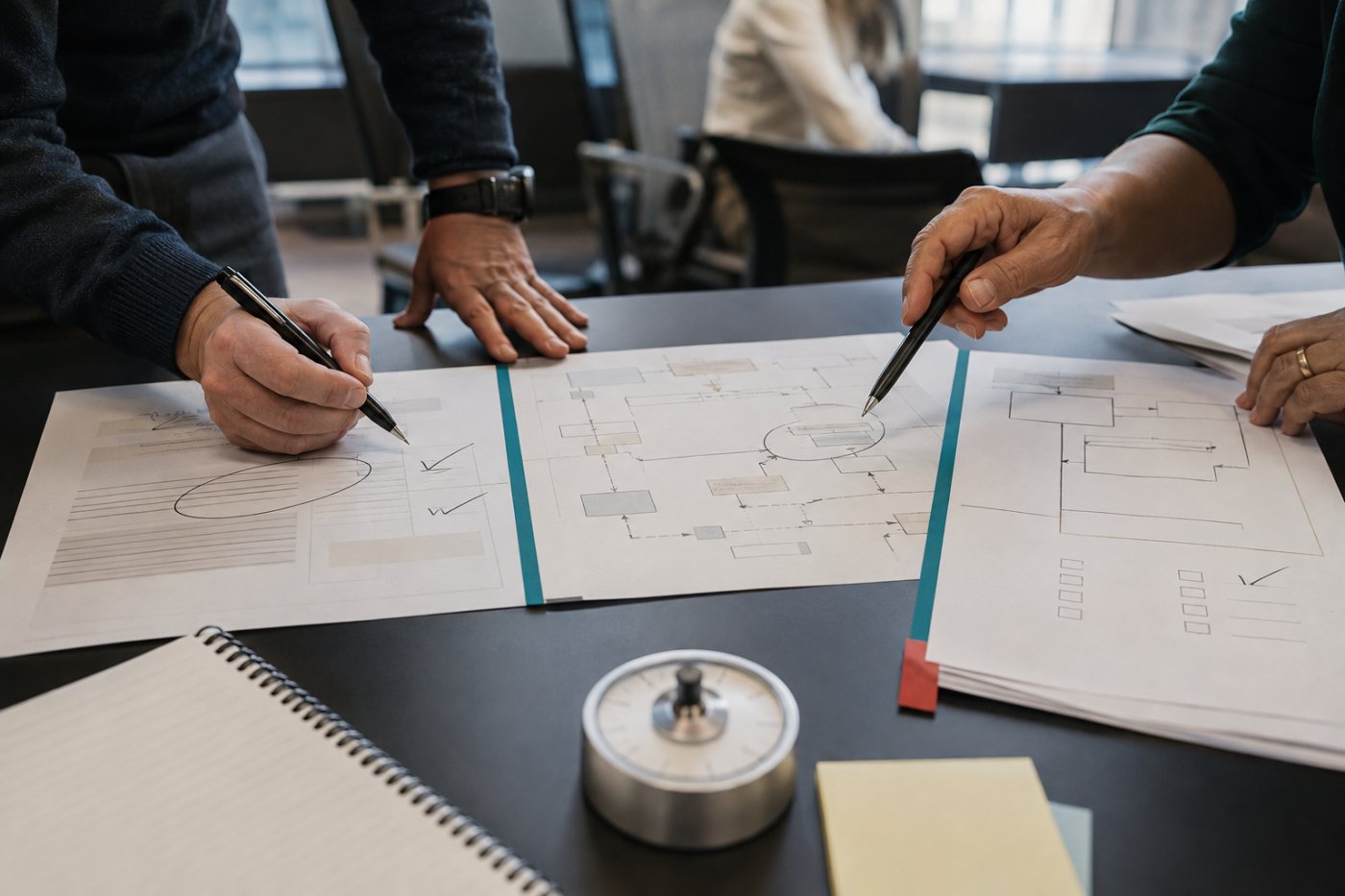 Enterprise roles are matched to separate capabilities for AI augmentation, workflow redesign and new work.