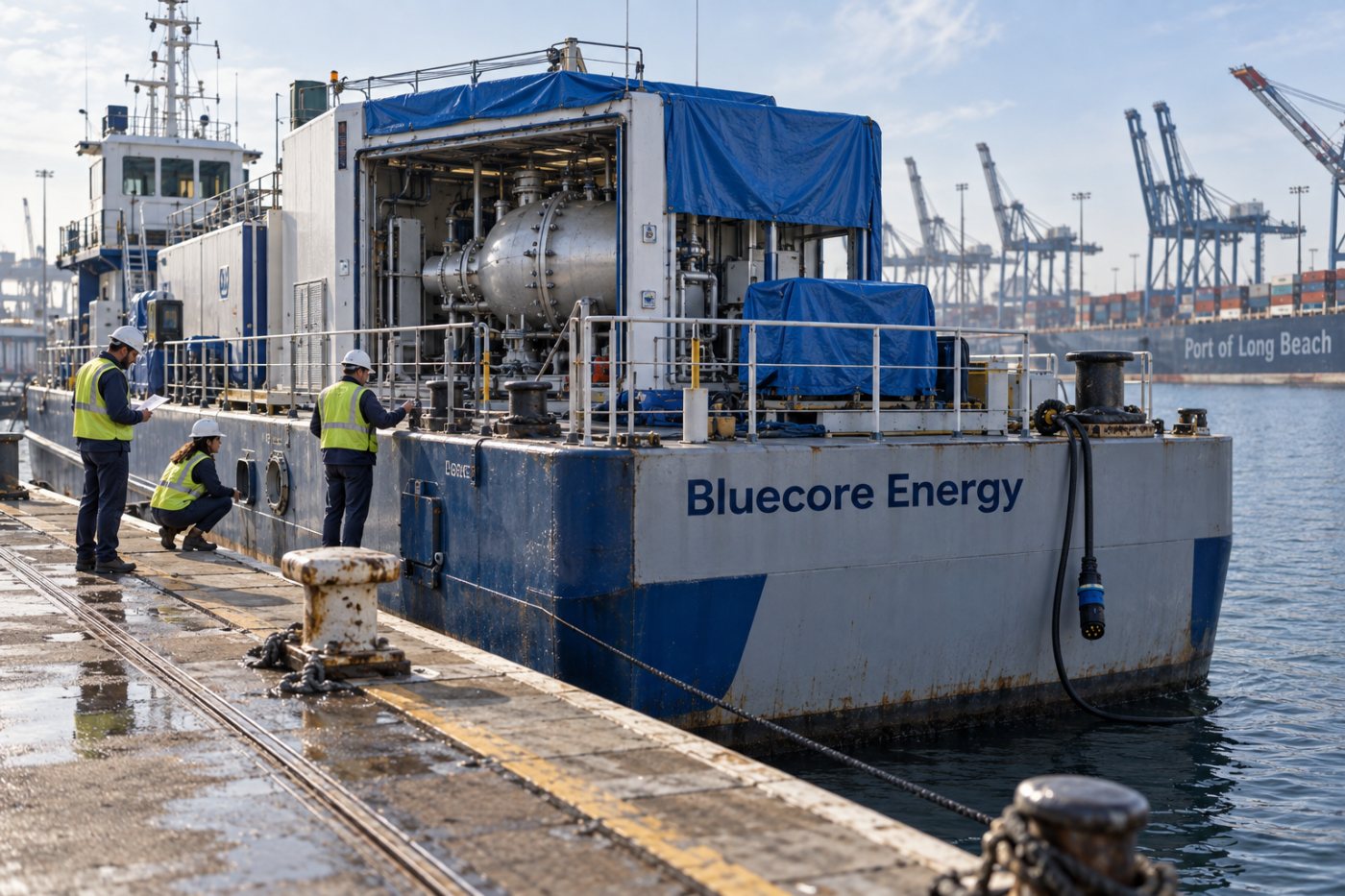 Исследовательская баржа Bluecore Energy проходит инженерную и морскую проверку до получения разрешений