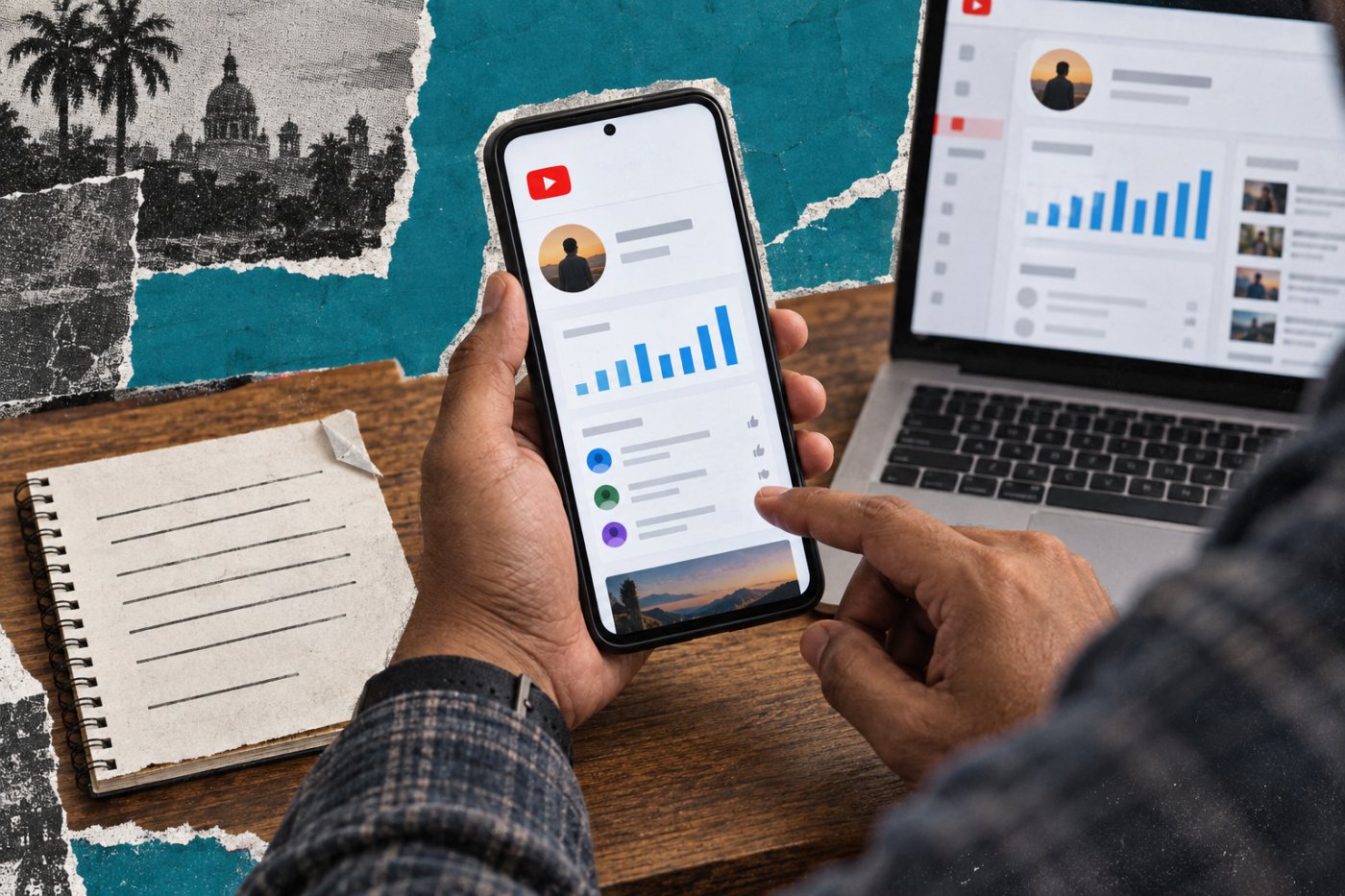 अपडेट से पहले सही चैनल, अधूरा पाठ और Analytics संदर्भ की जाँच