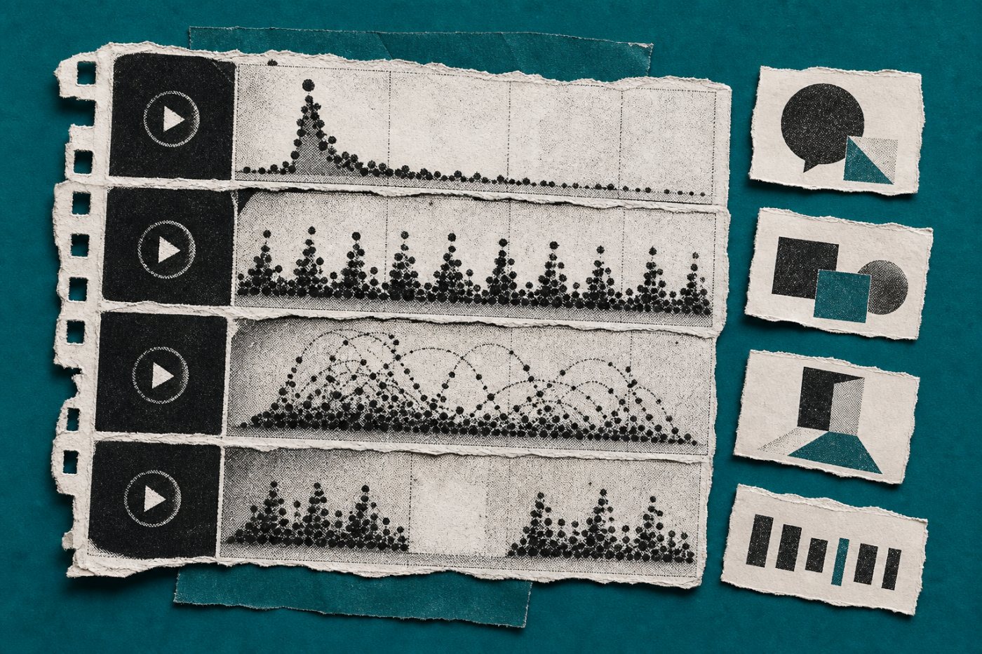 Four YouTube audience patterns connect discovery spikes, loyal niches, repeat watching and publishing gaps to different editorial actions.