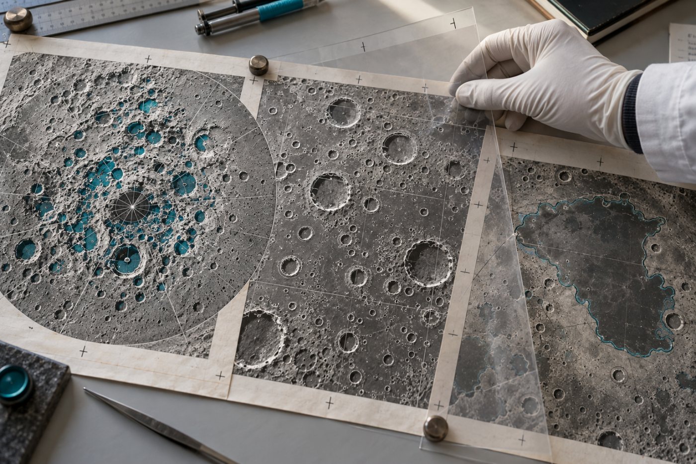 Три проверенные задачи NASA-IBM Lunar Foundation Model: оценка перспективности льда, обнаружение кратеров и границы вулканических структур