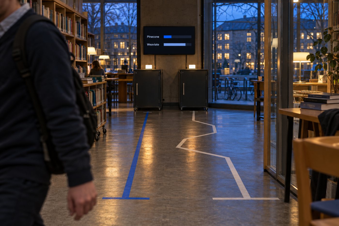 I det publicerade testet hade Pinecones poddkonfiguration 19 ms medianlatens och Weaviates kluster 31 ms vid 100 samtidiga användare.