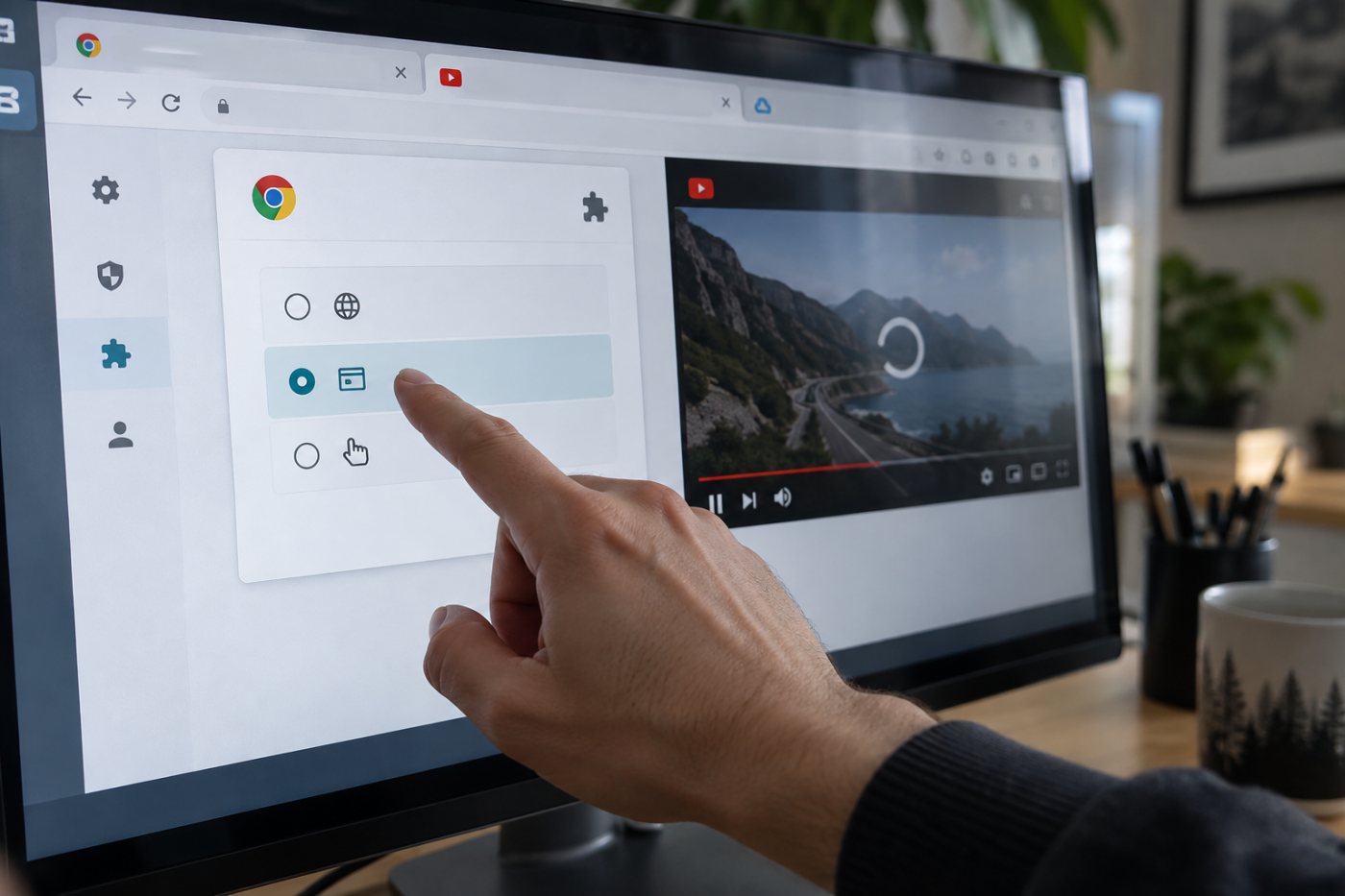 Сокращение доступа расширения в Chrome до YouTube с последующей проверкой функции