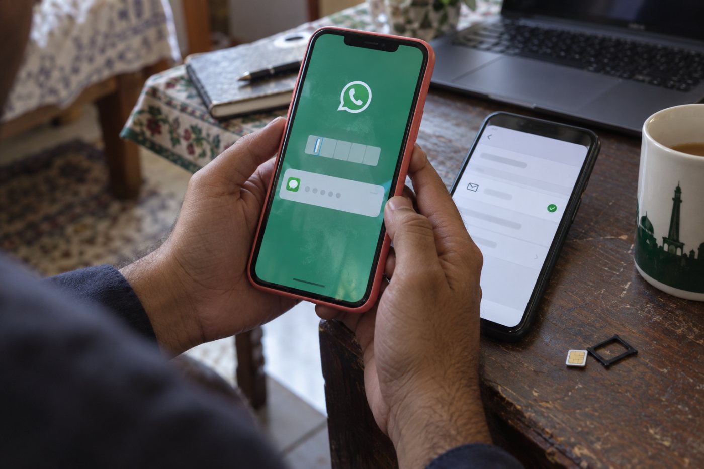 WhatsApp میں عارضی registration code اور پہلے سے verified recovery email کے الگ کردار