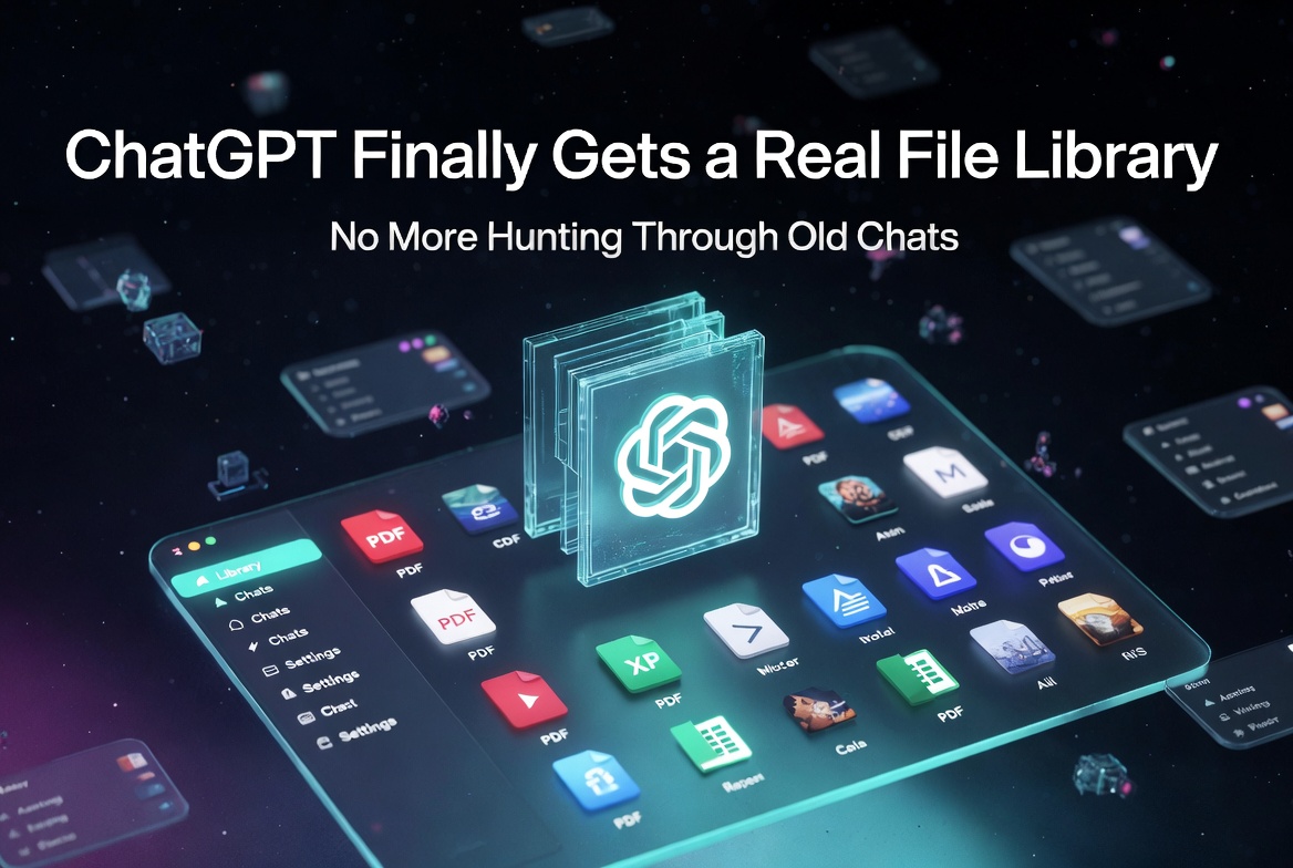 ChatGPT Finally Gets a Real File Library — No More Hunting Through Old Chats