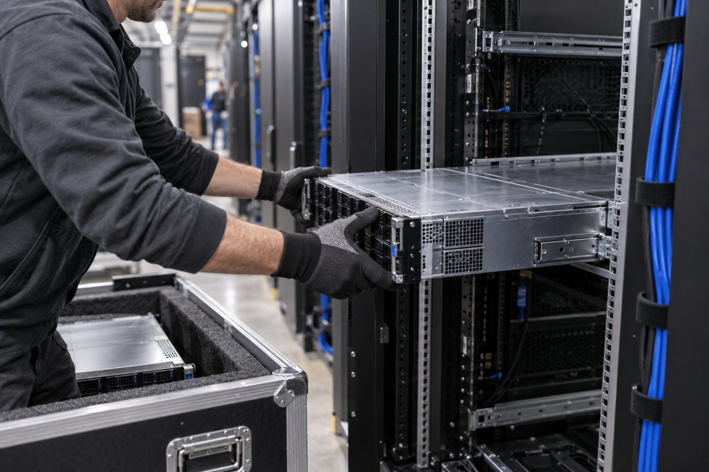 Equipamentos de data center são adquiridos pela arrendadora e instalados para uso da DigitalOcean.