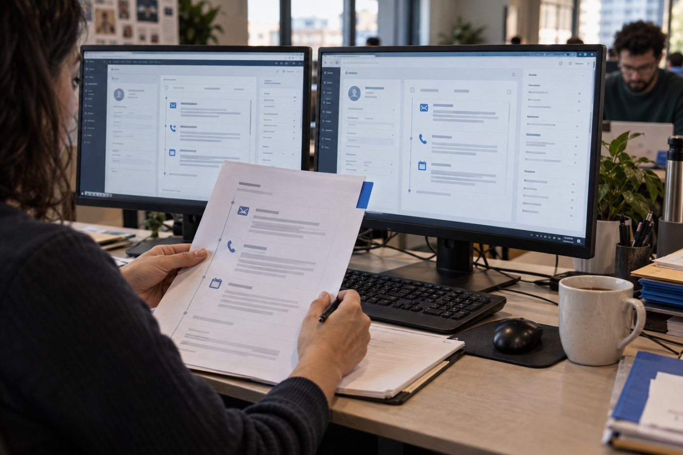 Una empresa verifica sus datos mientras migra su CRM existente al registro compartido de Lightfield.