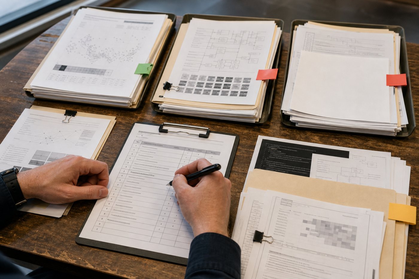 A model-intake worksheet traces datasets, weights, code and legal files to separate commercial-use decisions.