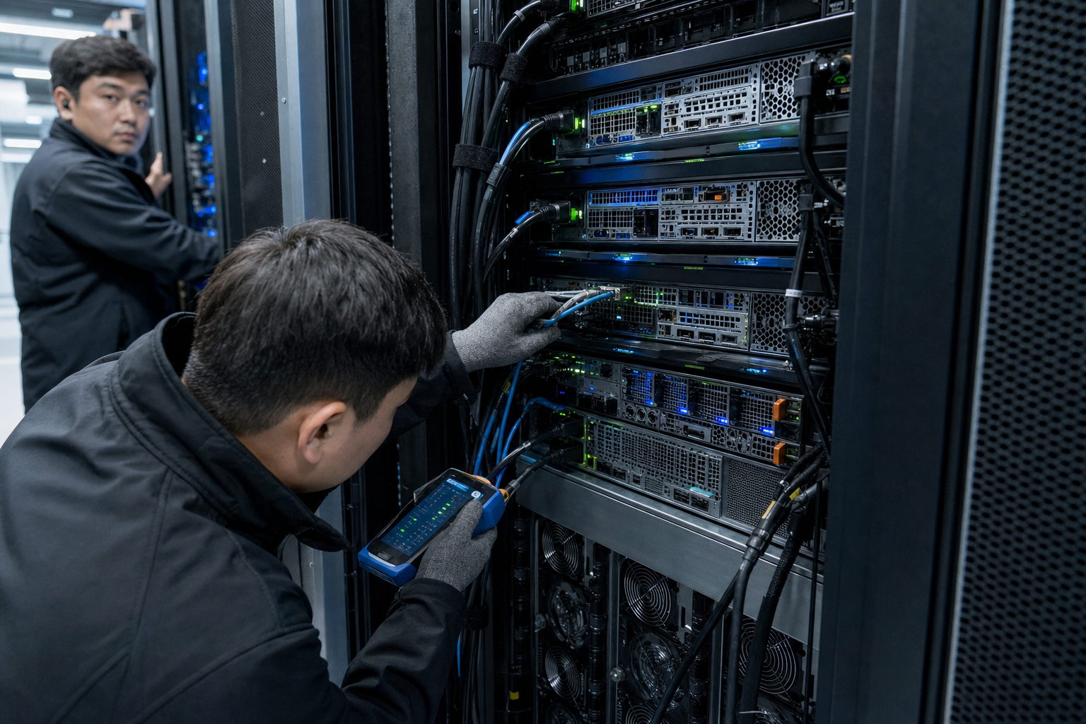 AI server hardware installed in a data-center rack as demand rises