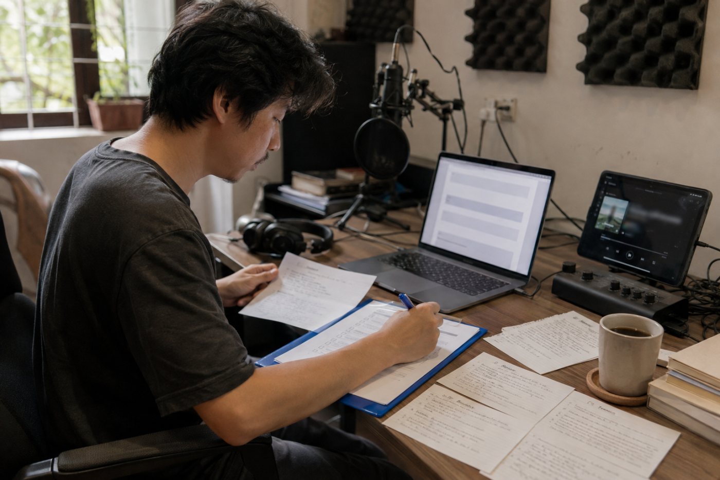 Hồ sơ PodGround gồm liên kết podcast, tập tiêu biểu và bốn câu trả lời giới hạn 250 từ.