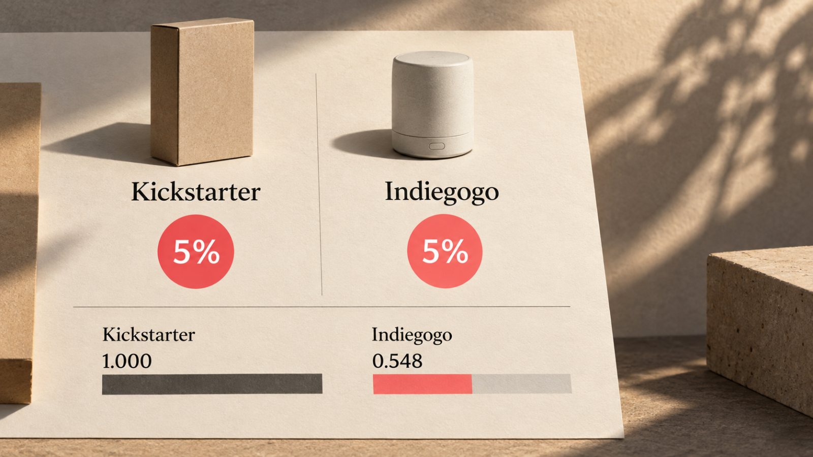Kickstarter یا Indiegogo؛ کارمزد برابر است، شانس موفقیت برابر نیست