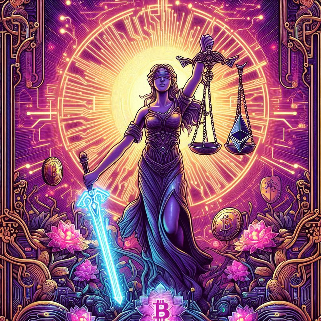 Crypto Tarot — Justice (XI): Blockchain Truth, Fairness & Daily Crypto Reading