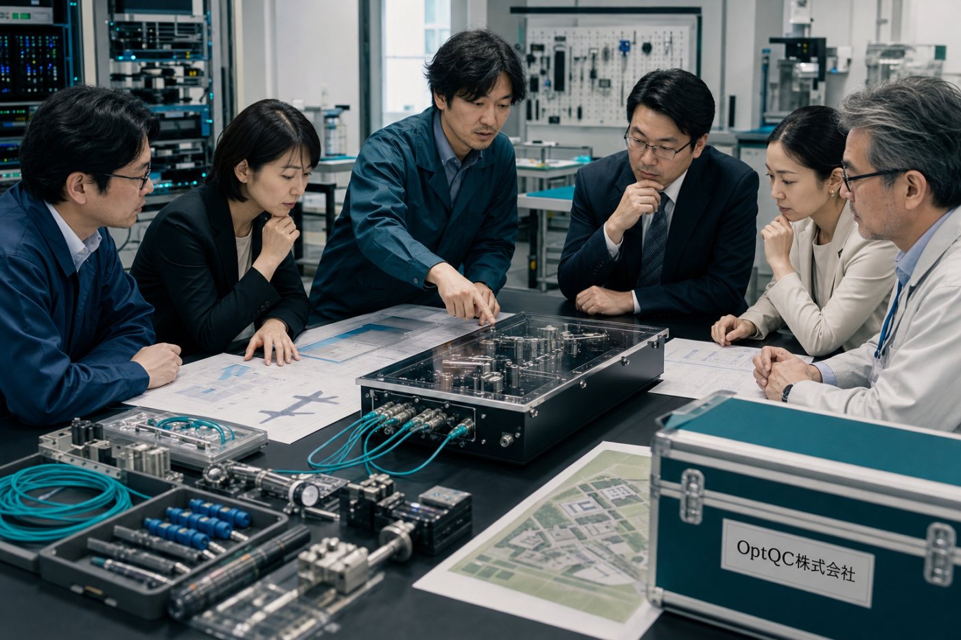 通信、電機、精密機器、航空、不動産、金融、公的機関に広がるOptQCの投資家構成