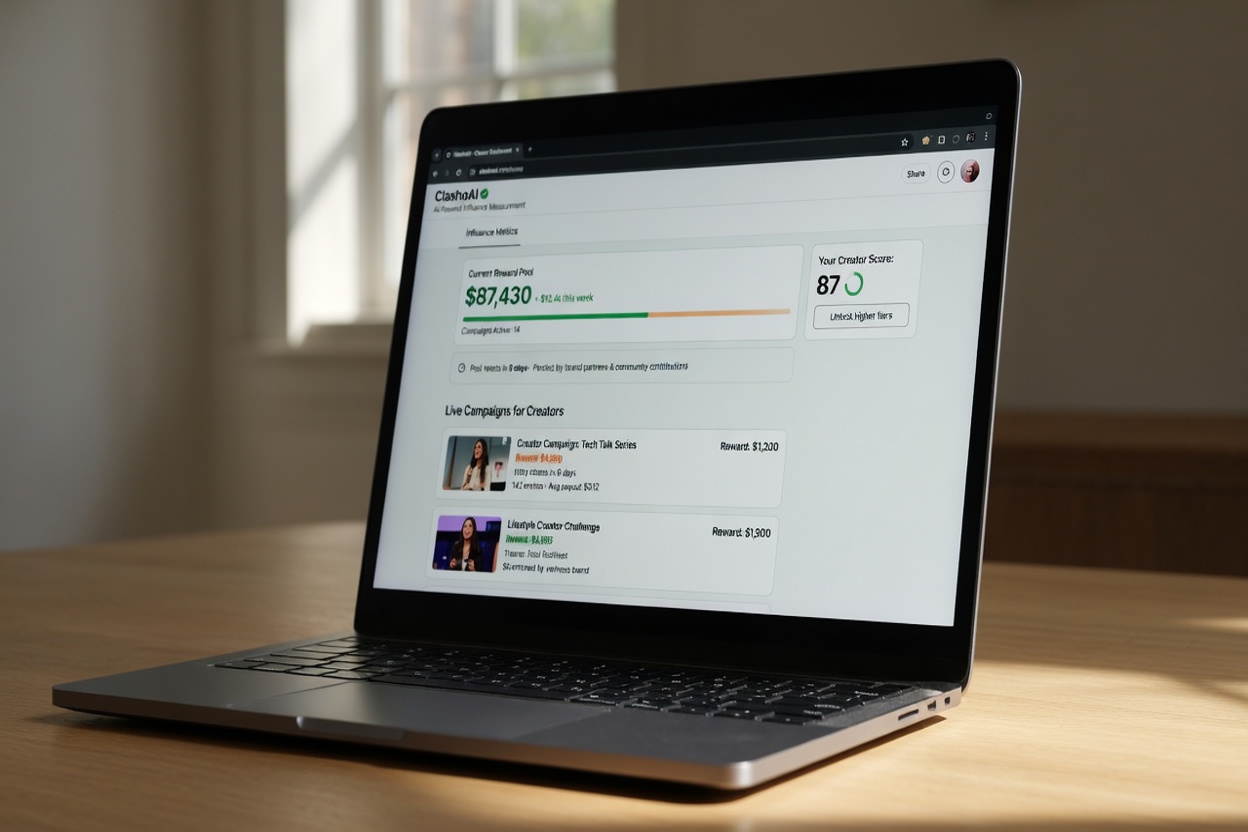 ClashoAI platform interface highlighting performance metrics