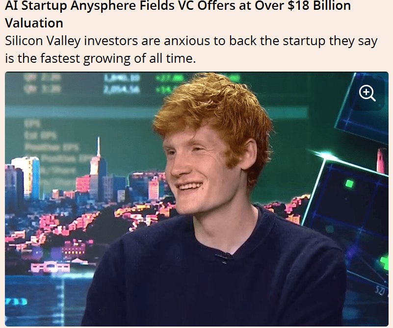 Anysphere Receives Offers to Double Valuation to $18-20 Billion Just a Month After $900 Million Raise